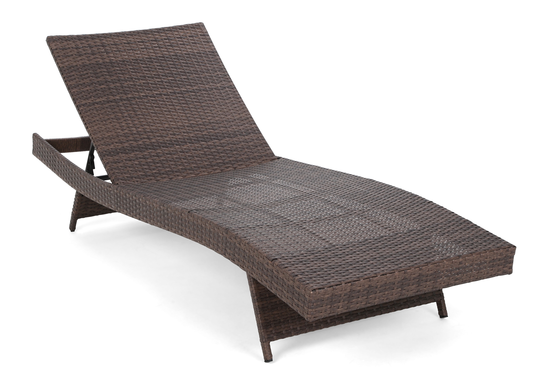 Zestaw leżanek ogrodowych Bora Bora Brown Mat / Brown Melange - brązowy - dla 2 osób Zestaw leżaków ogrodowych z technorattanu Bora Bora Brown Mat / Brown Melange ze stolikiem