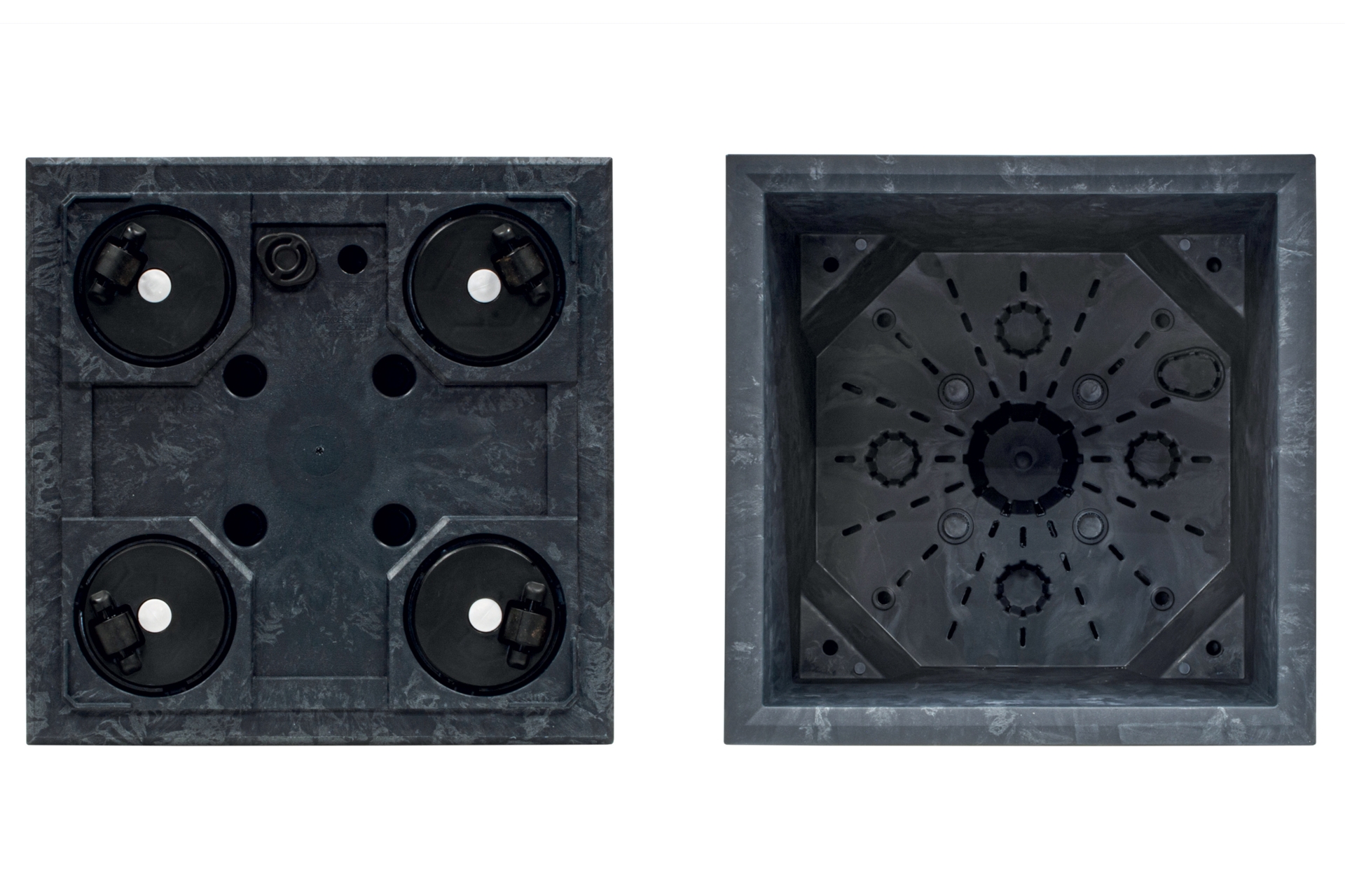 Donica ogrodowa Sierra Square Beton Effect Anthracite 31 l