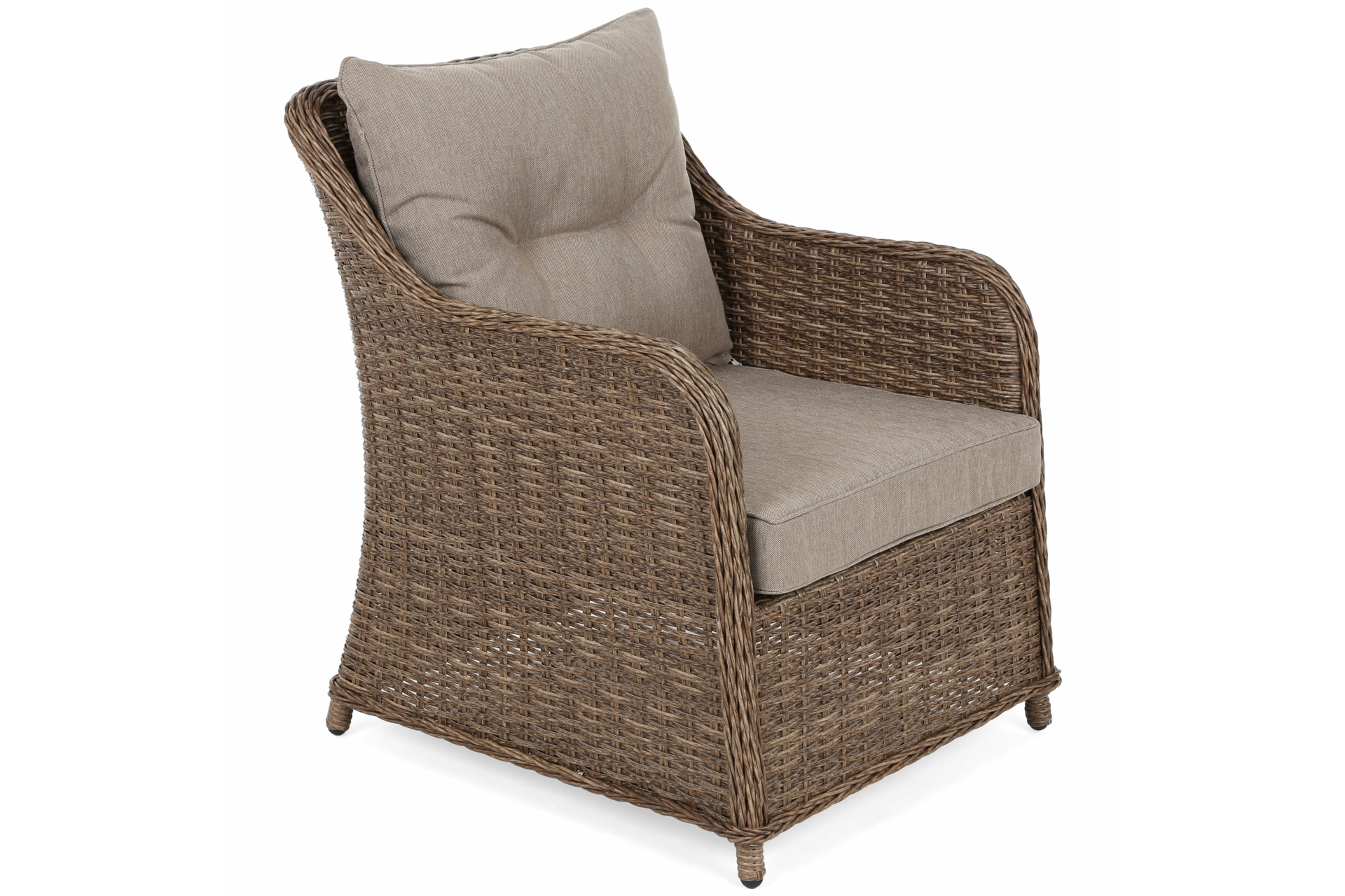 Meble ogrodowe technorattanowe Bergamo Elegant Ginger / Brown Melange - dla 7 osób Meble ogrodowe technorattanowe Bergamo Elegant Ginger / Brown Melange