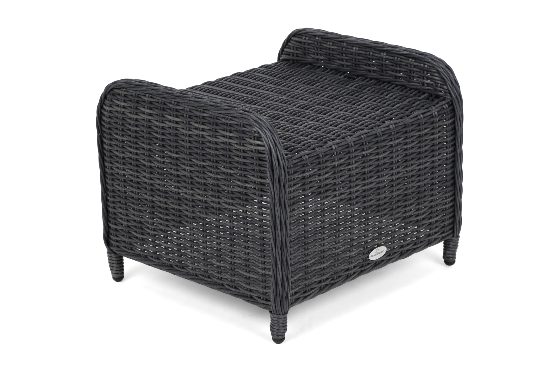 Podnóżek technorattanowy Bristol Grey / Grey Melange