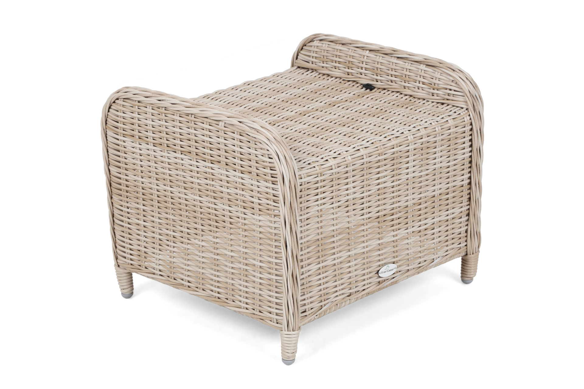 Podnóżek technorattanowy Bristol Beige / Beige Melange