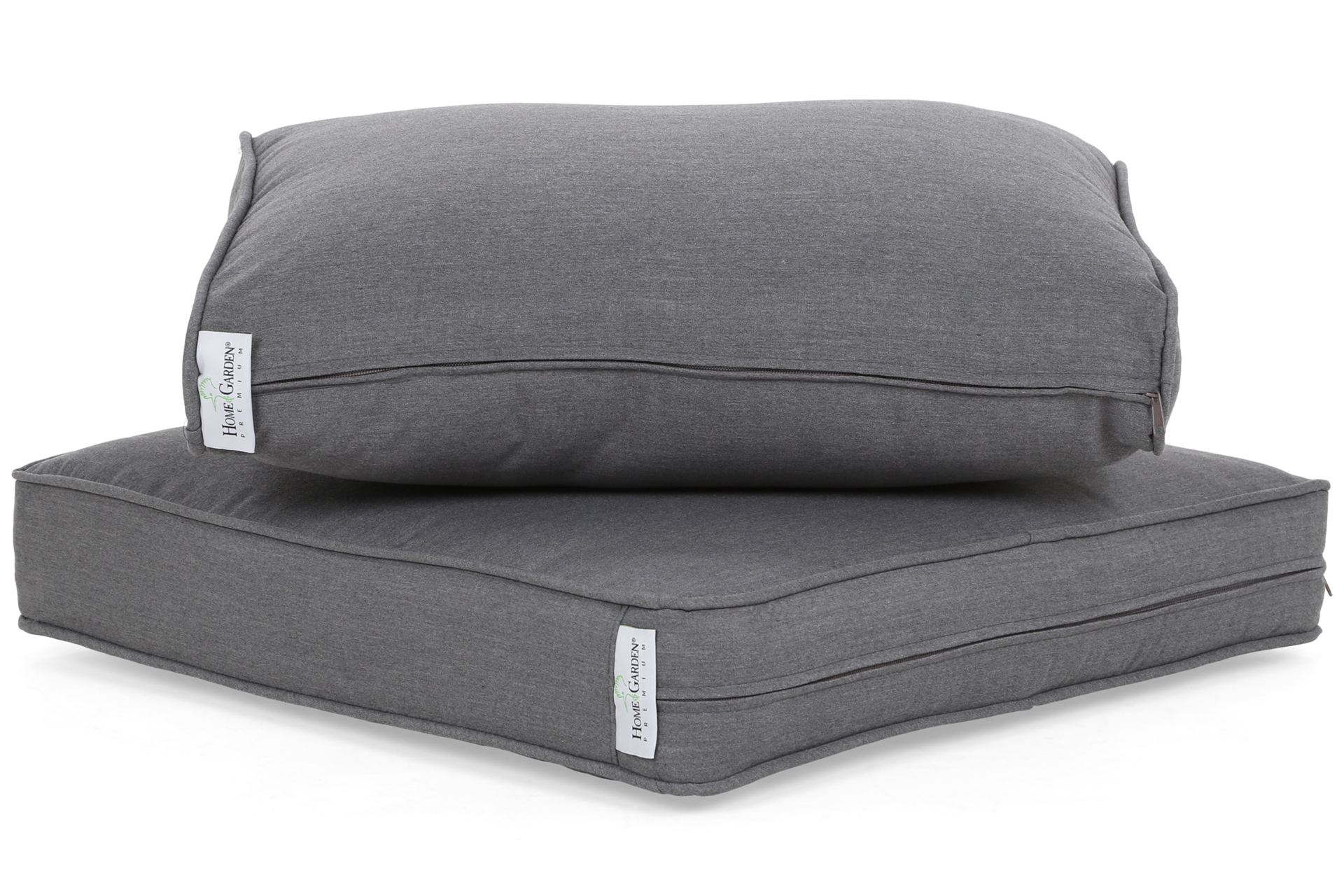 Kosz ogrodowy technorattanowy Michigan White / Grey