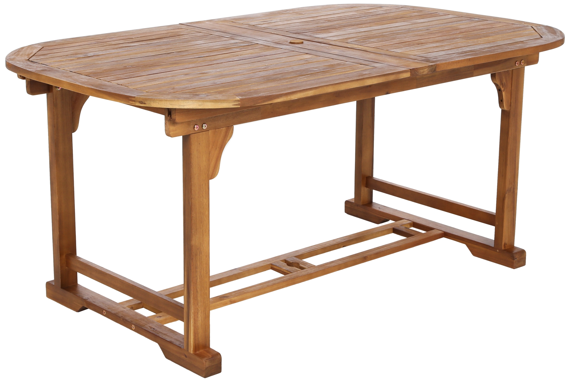 Meble ogrodowe drewniane Akacja Oval 165+60+60 cm 10+1