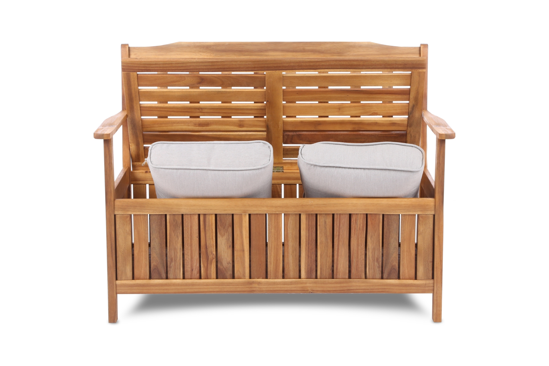 Ławka ogrodowa drewniana Akacja ze skrzynią