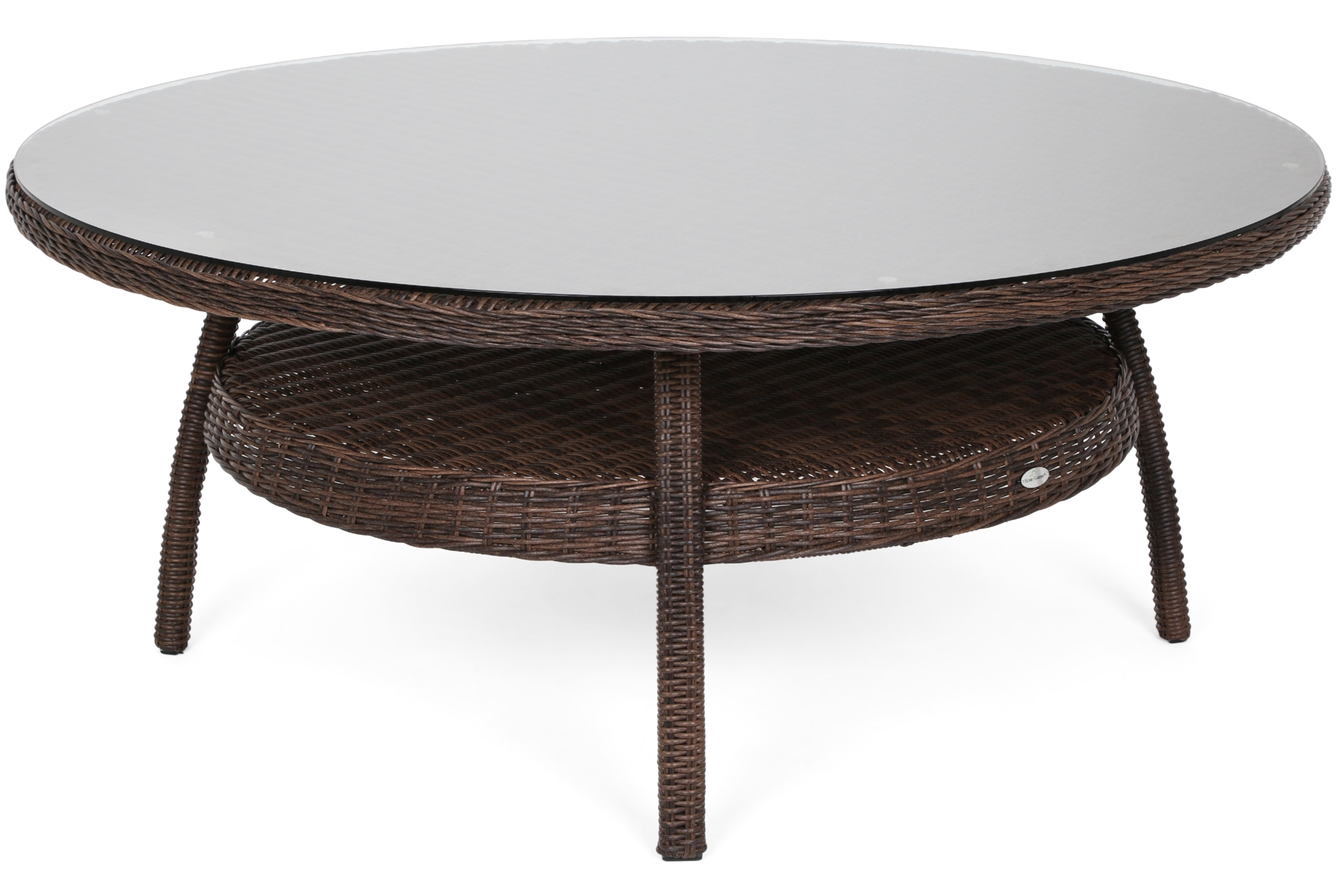 Meble ogrodowe technorattanowe Bristol Round Elegant 180 cm Brown Mat / Brown Melange 8+1