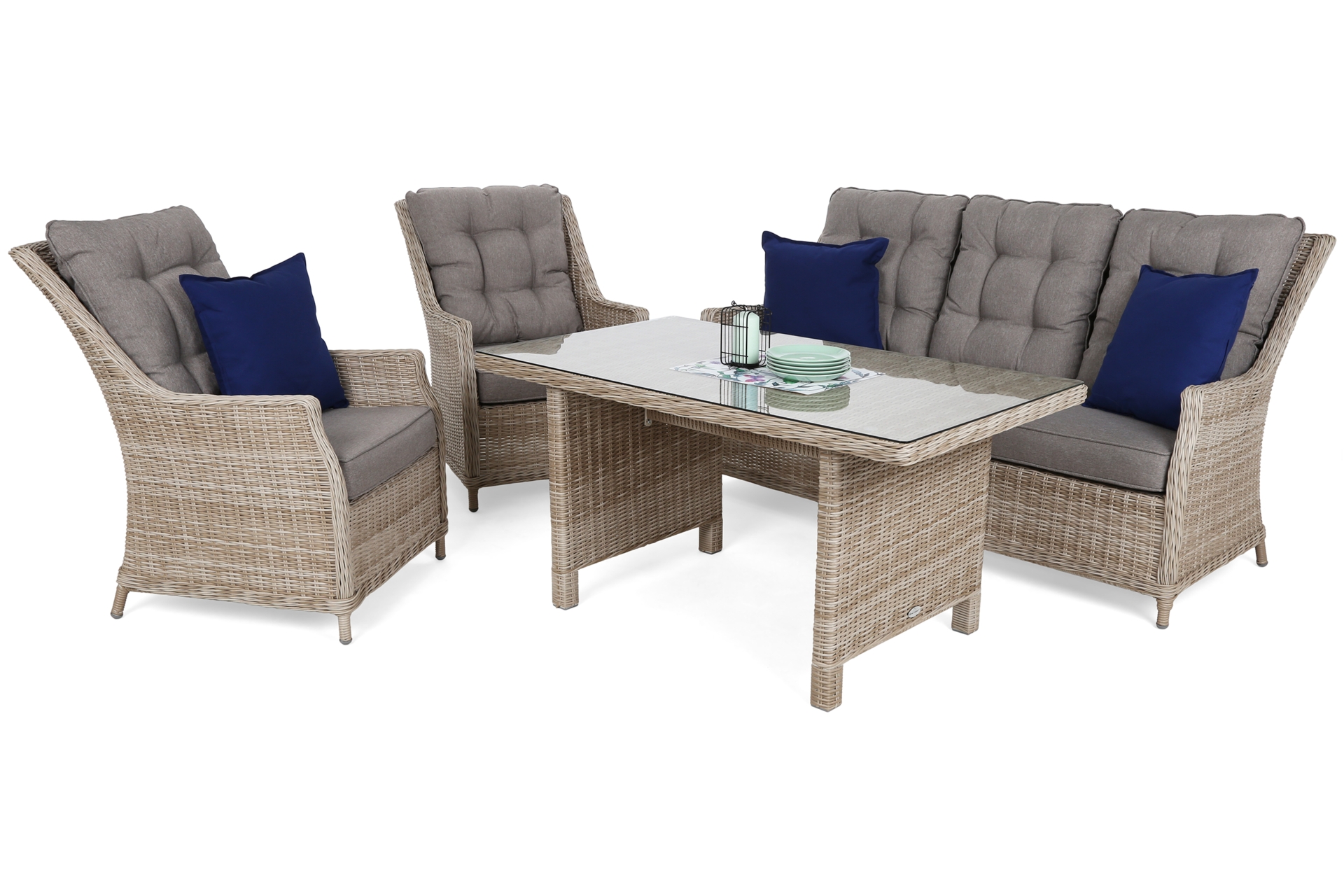 Meble ogrodowe technorattanowe Alicante Beige / Beige Melange