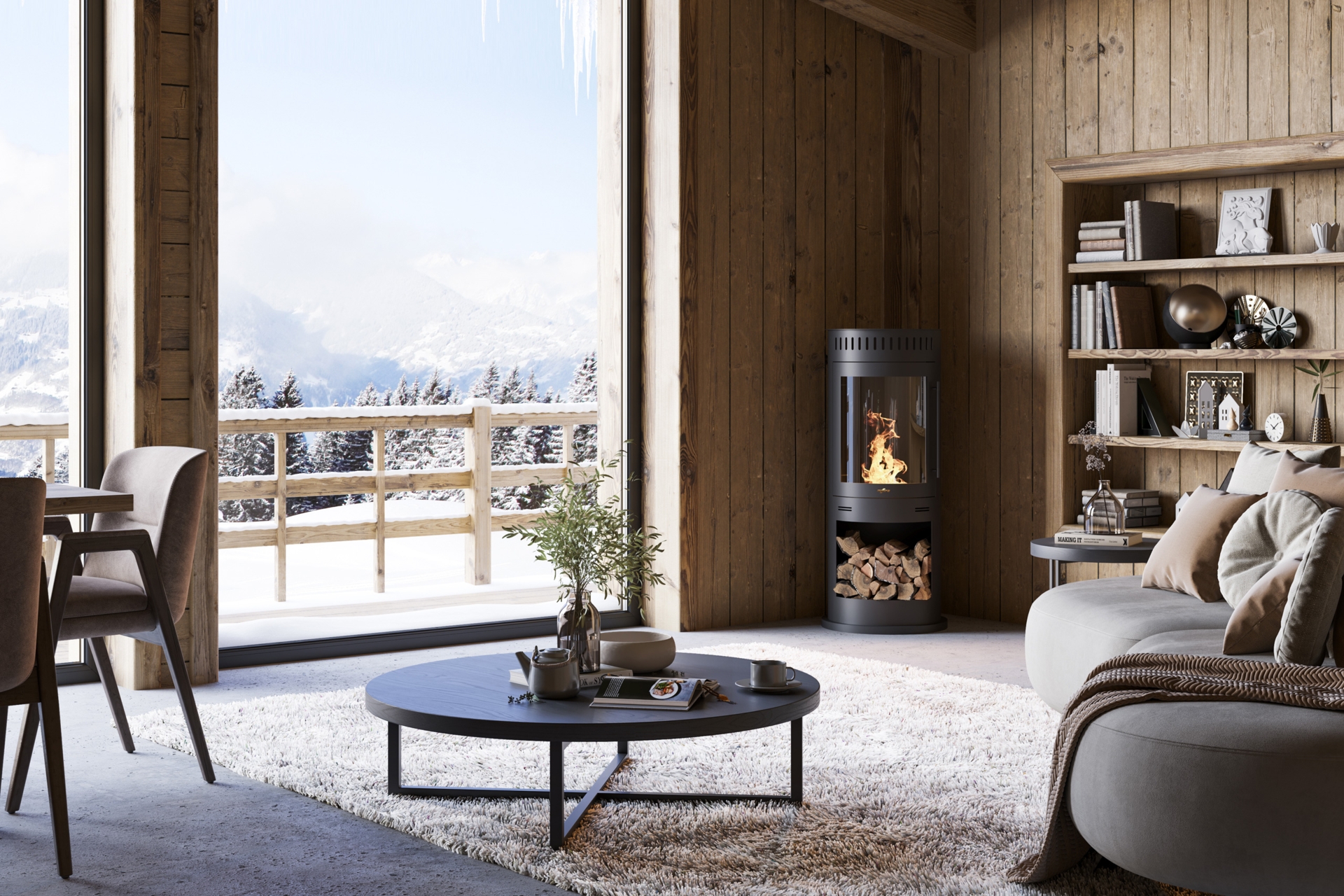 Biokominek na taras Infire Incoza 4 czarny Biokominek Infire Incoza 4 czarny