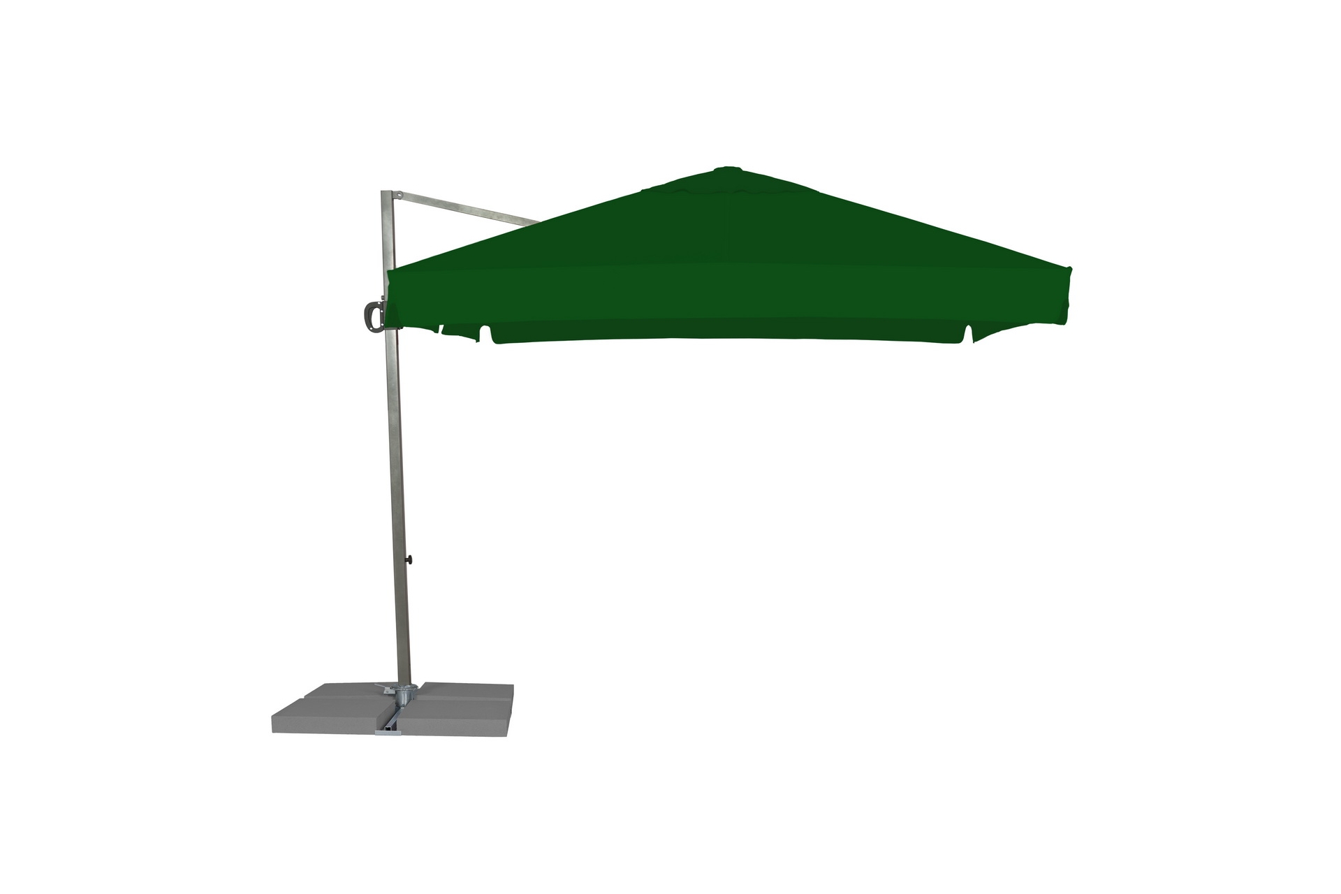 Parasol ogrodowy Rio 300 cm Zielony Parasol ogrodowy Litex Garden Rio 300 cm Silver / Green