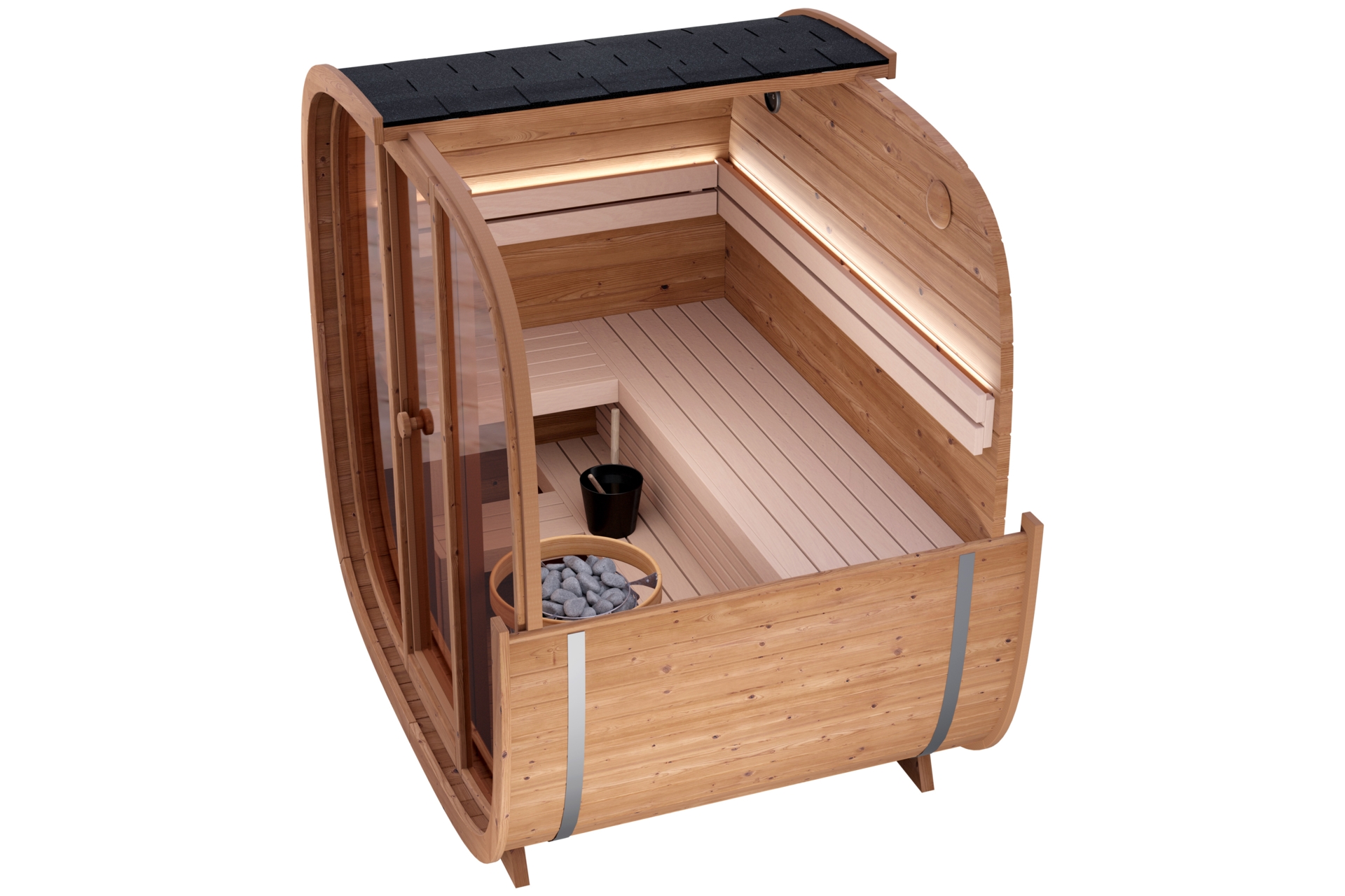 Sauna fińska zewnętrzna Leil® Saunas Dice Pocket 4-osobowa