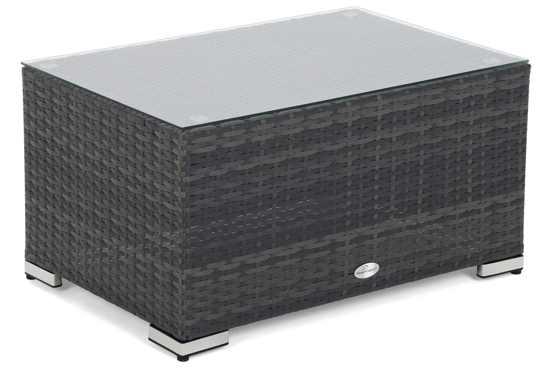 Narożnik modułowy z technorattanu Kansas Maxi Grey / Grey Melange - szary - dla 6 osób Narożnik modułowy z technorattanu Kansas Maxi Grey / Grey Melange