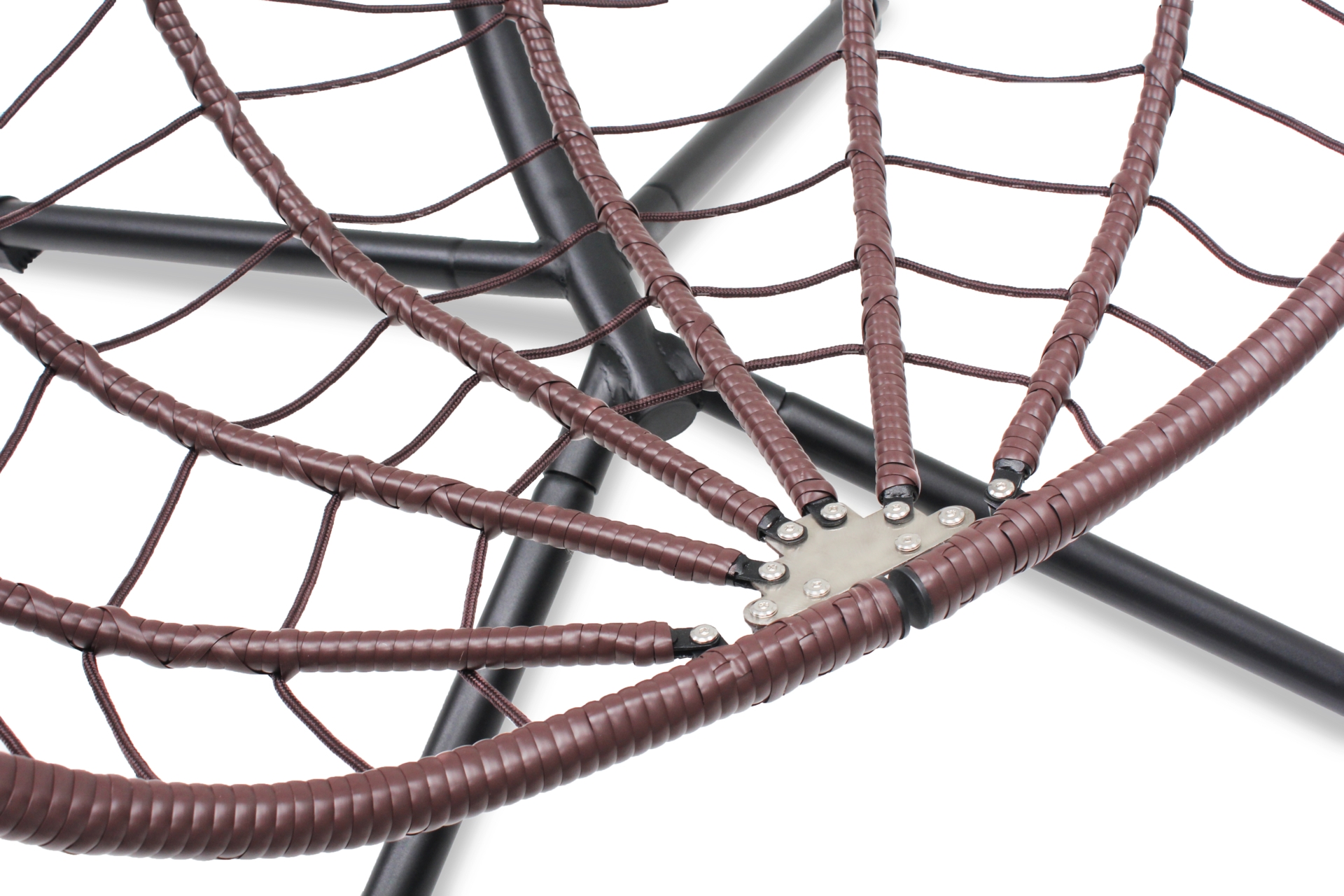 Fotel wiszący kokon Lugo Black / Brown