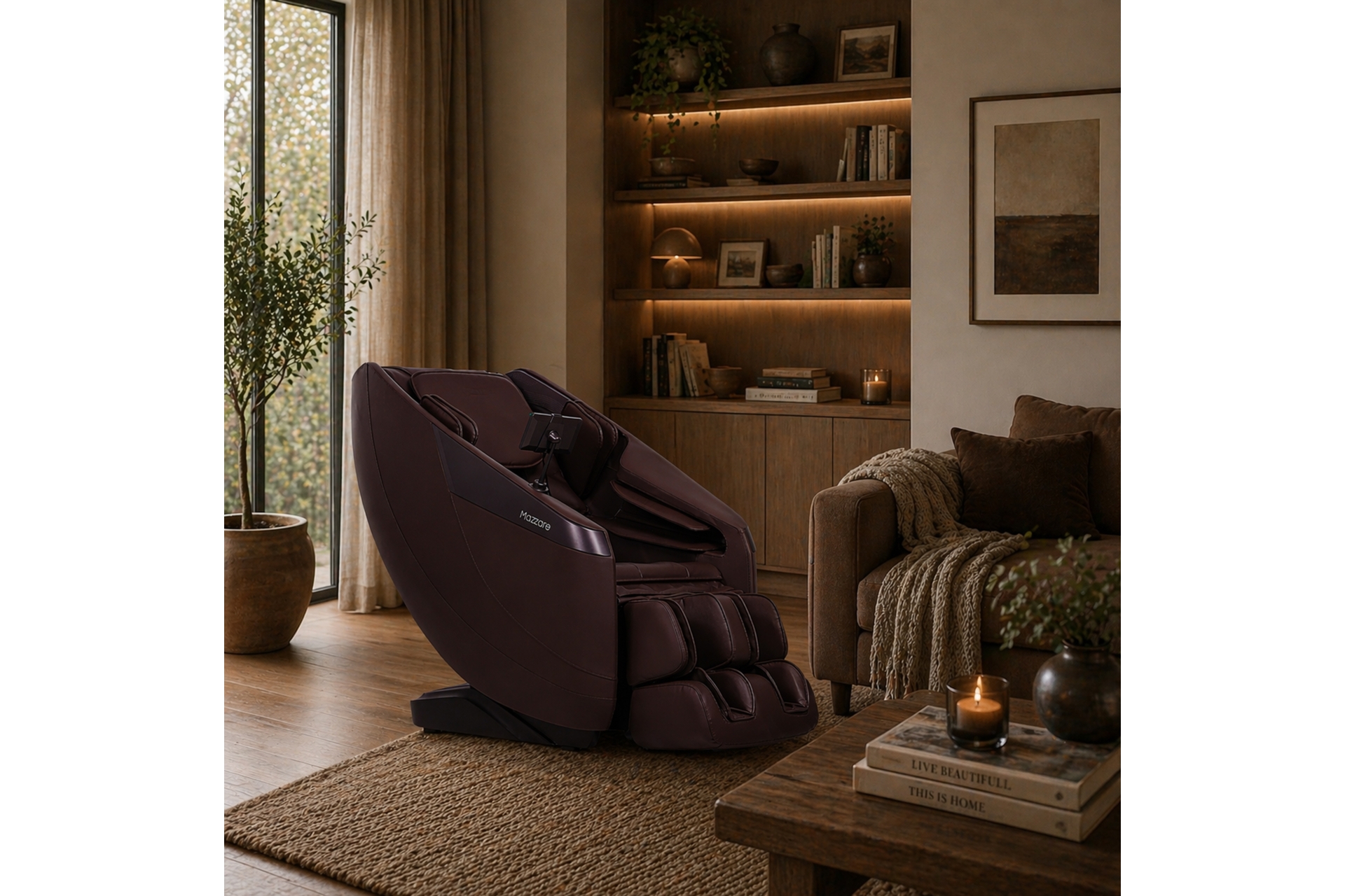 Fotel masujący Mazzare Harmony Brown