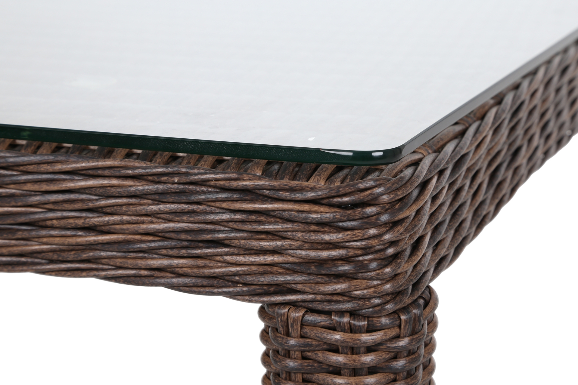 Meble ogrodowe technorattanowe Bristol 230 cm Brown Mat / Brown Melange 8+1