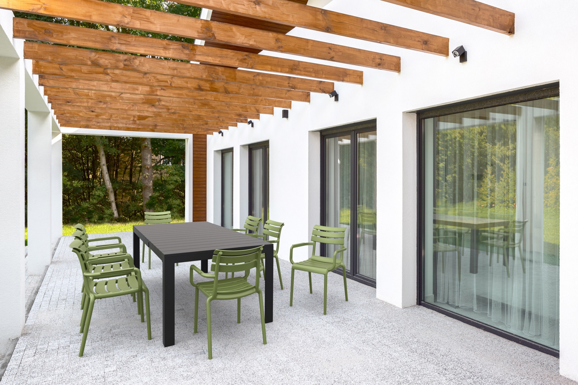 Krzesło Siesta Paris oliwkowe Krzesło Siesta Paris Olive Green