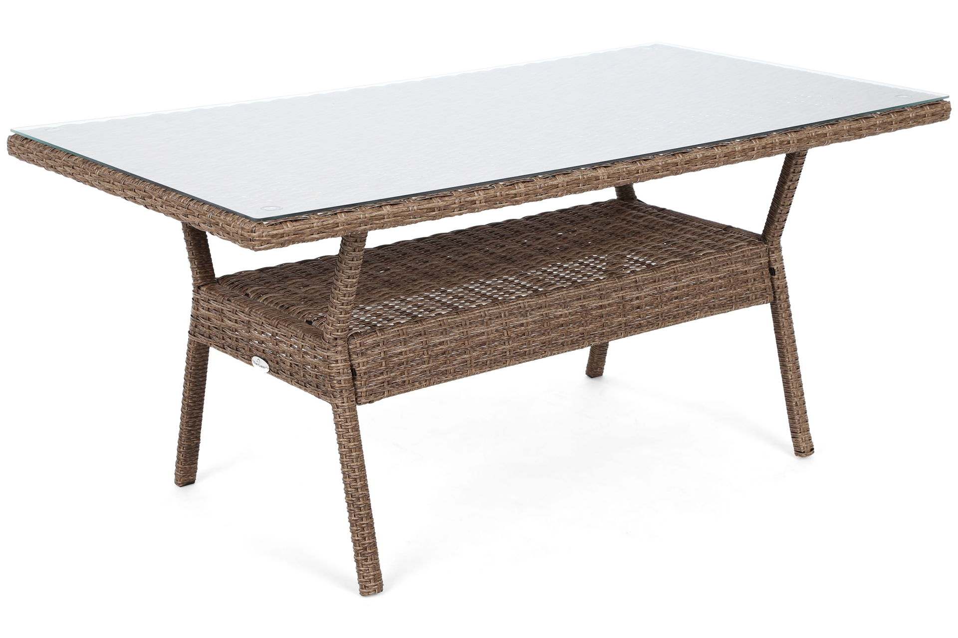 Meble ogrodowe technorattanowe Bergamo Elegant Ginger / Brown Melange - dla 7 osób Meble ogrodowe technorattanowe Bergamo Elegant Ginger / Brown Melange