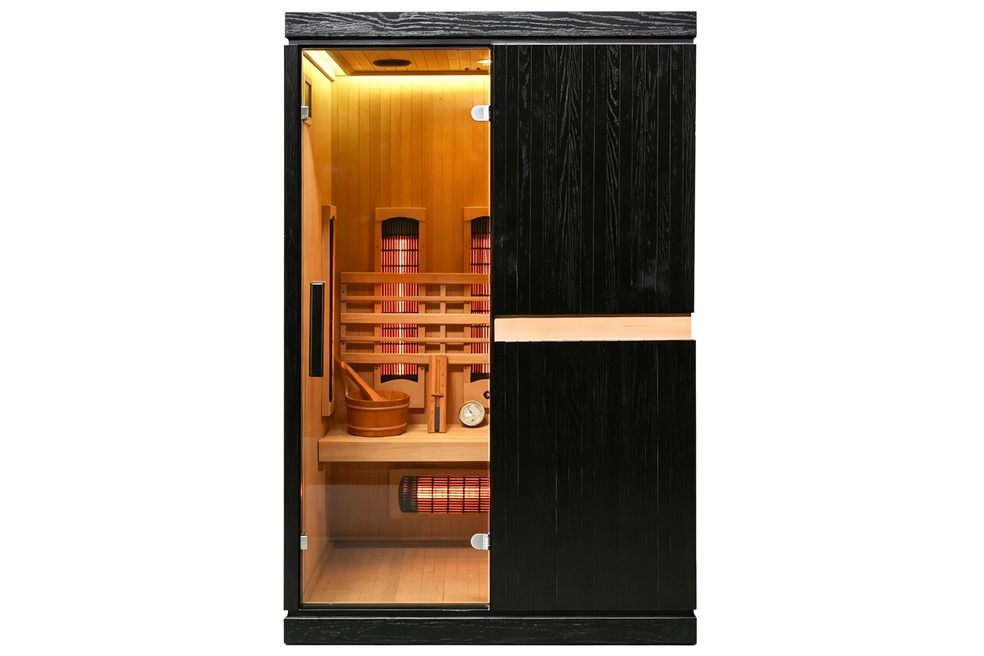 Sauna hybrydowa Nordum Combi Line 2-osobowa czarna