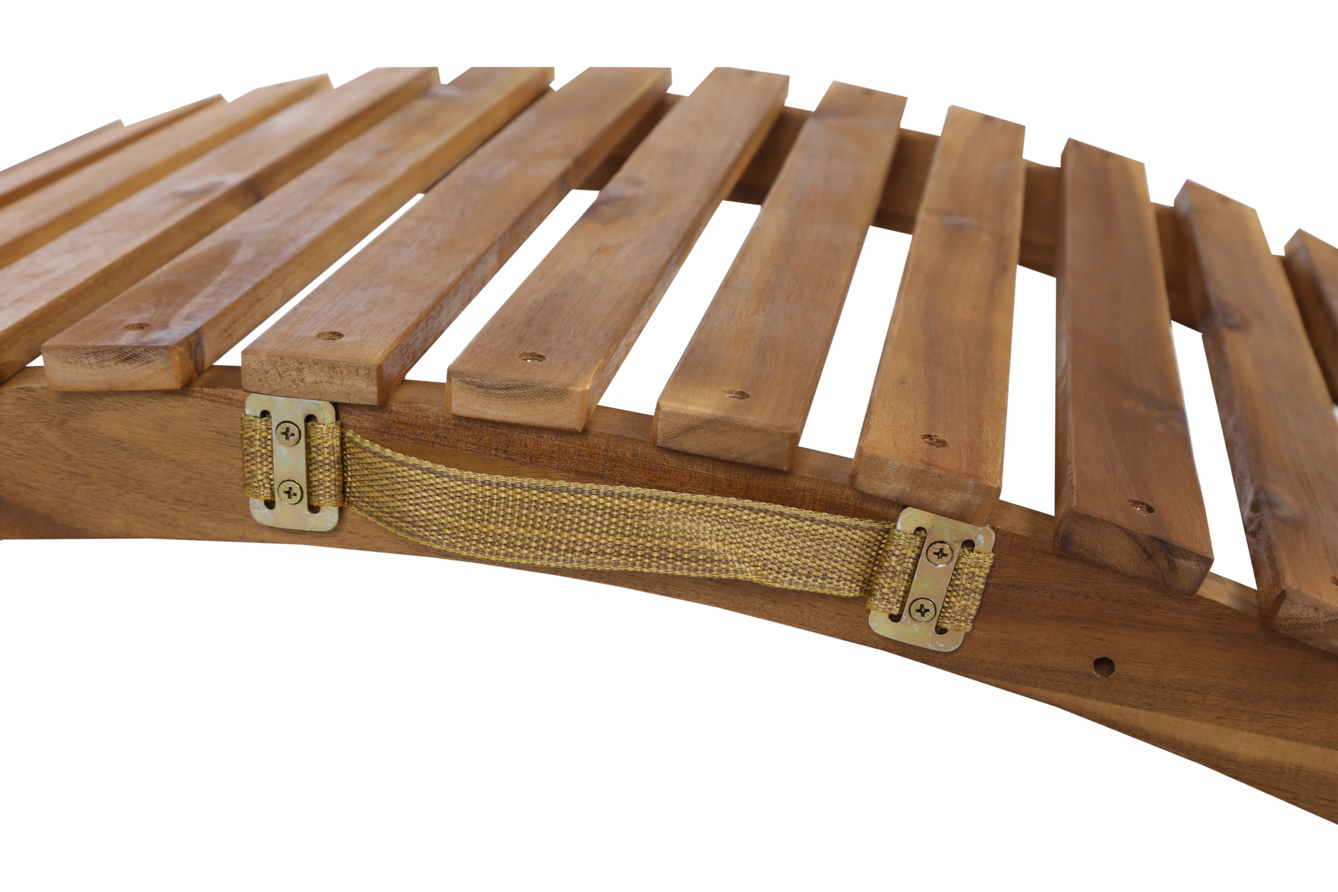 Leżanka ogrodowa drewniana Akacja Lux z poduszką