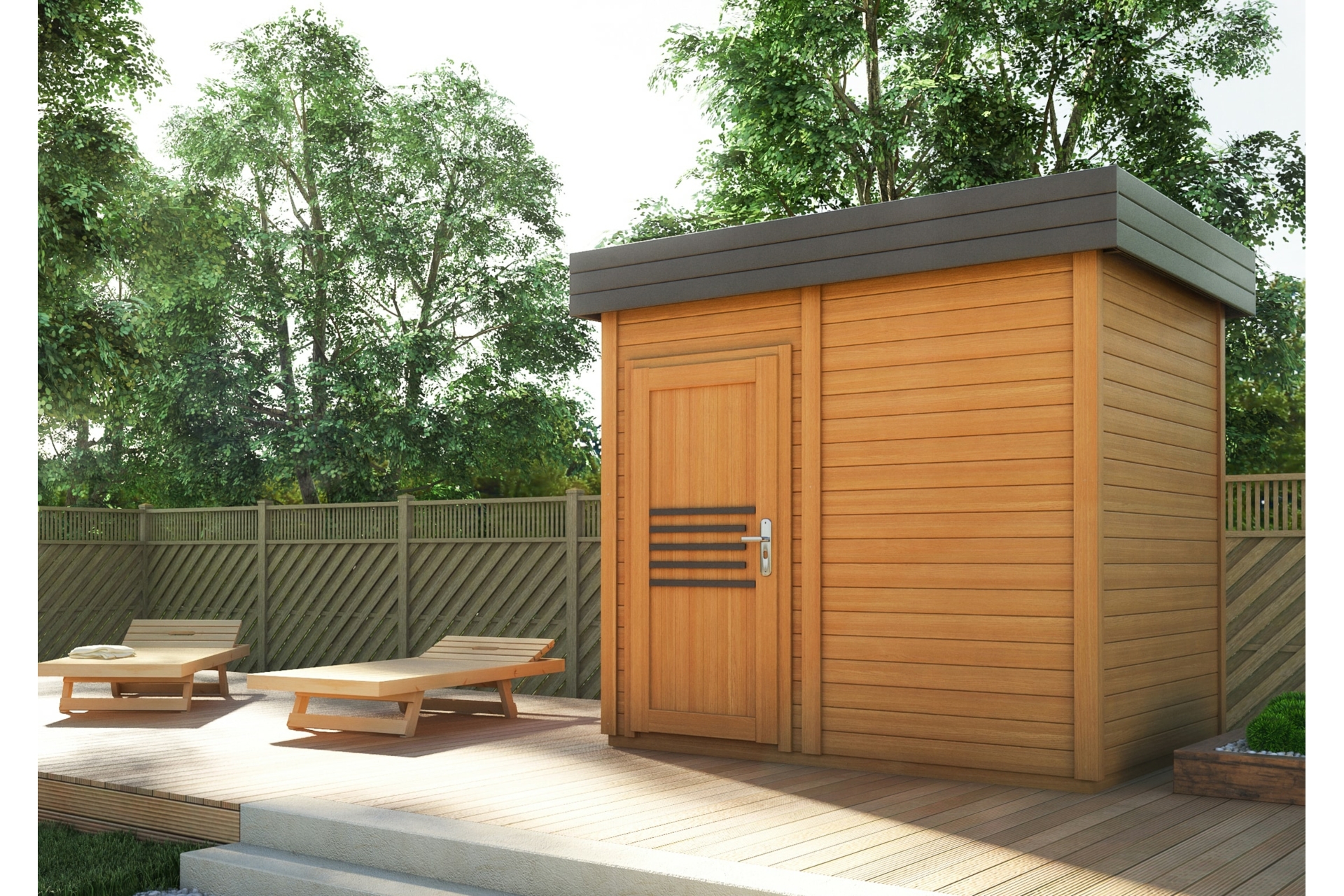 Sauna fińska zewnętrzna Prymulka Sauna fińska zewnętrzna Megiw Prymulka