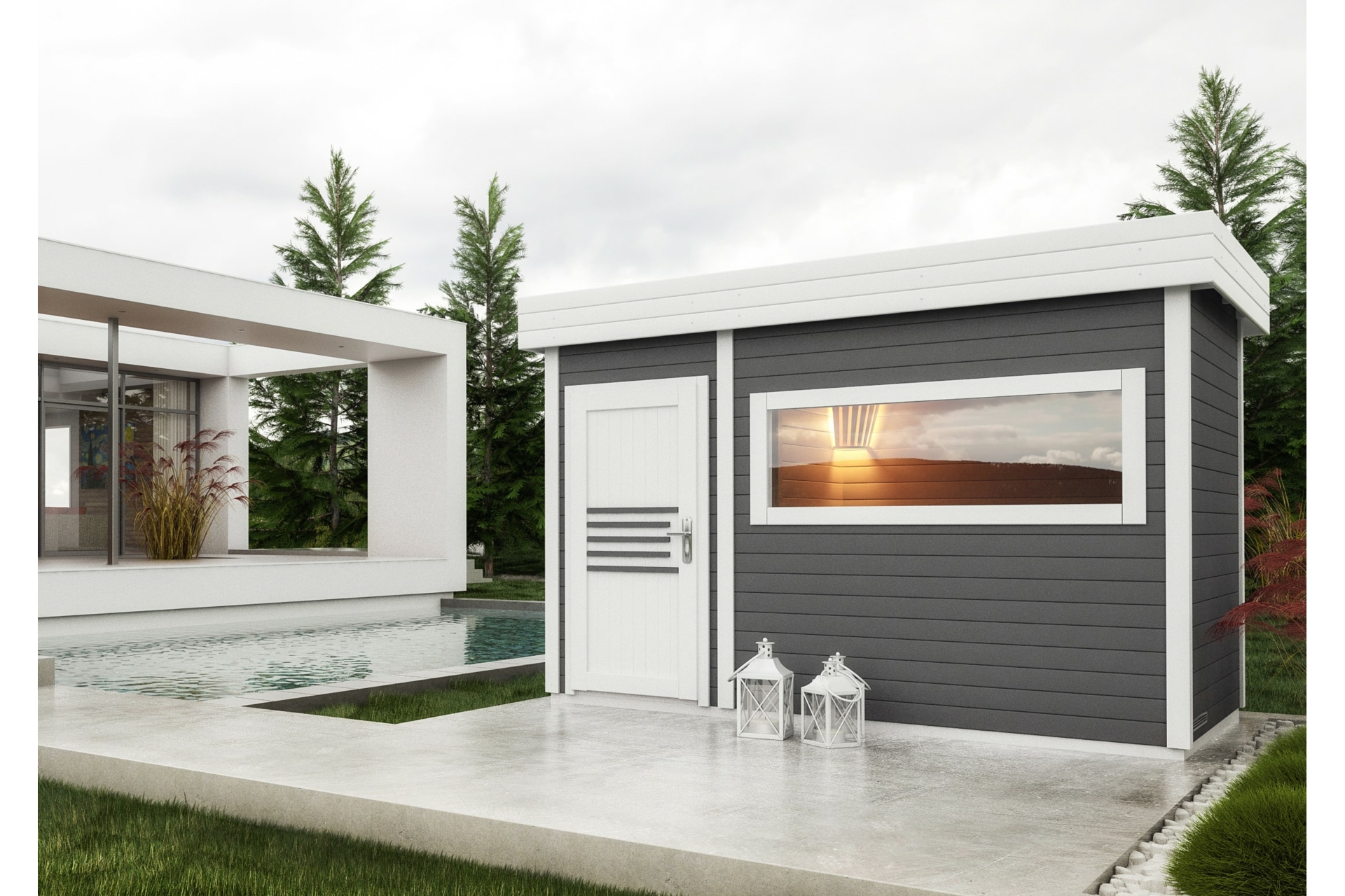 Sauna fińska zewnętrzna Megiw Magnolia