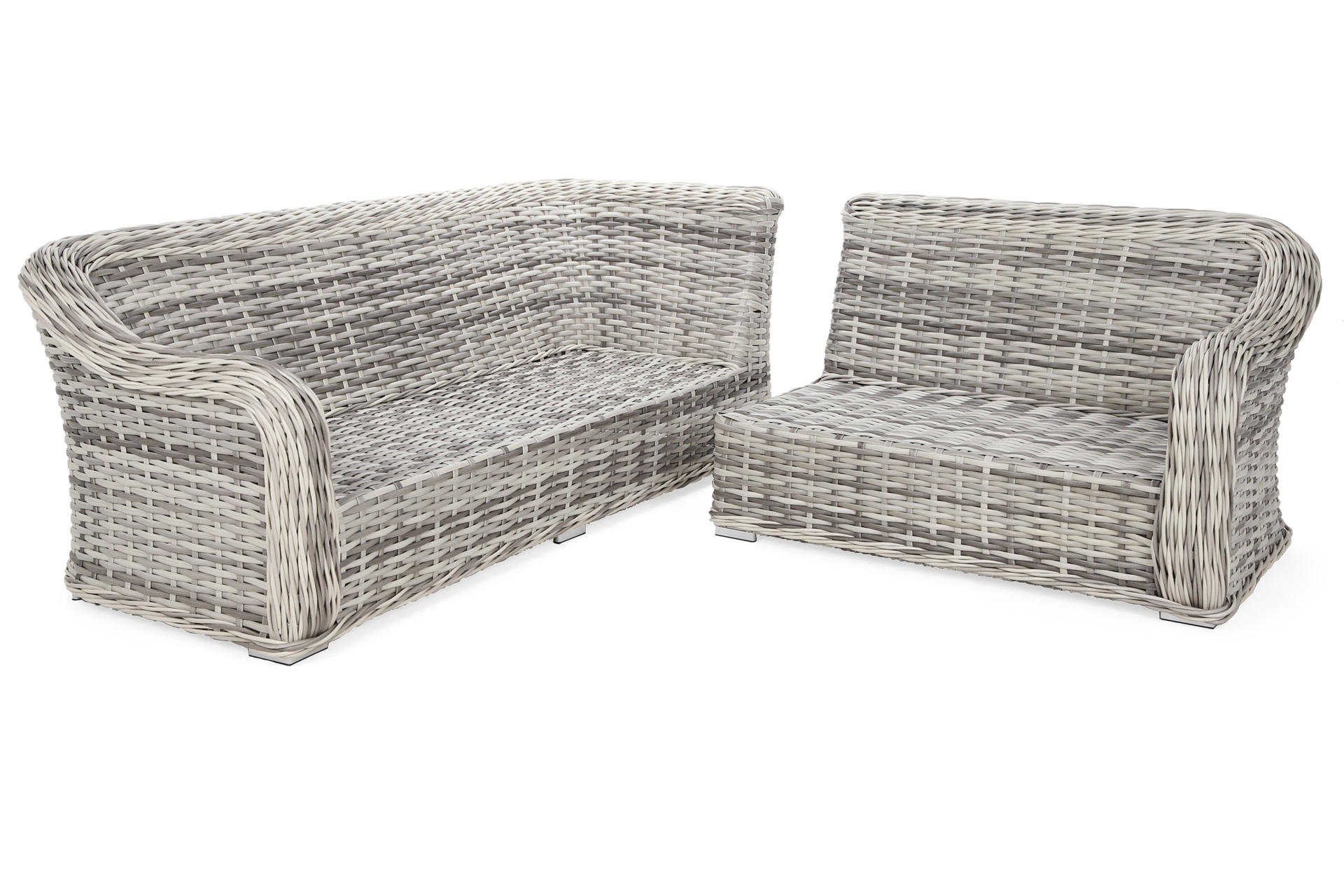 Narożny zestaw mebli ogrodowych Foggia Basic Light Grey / Grey