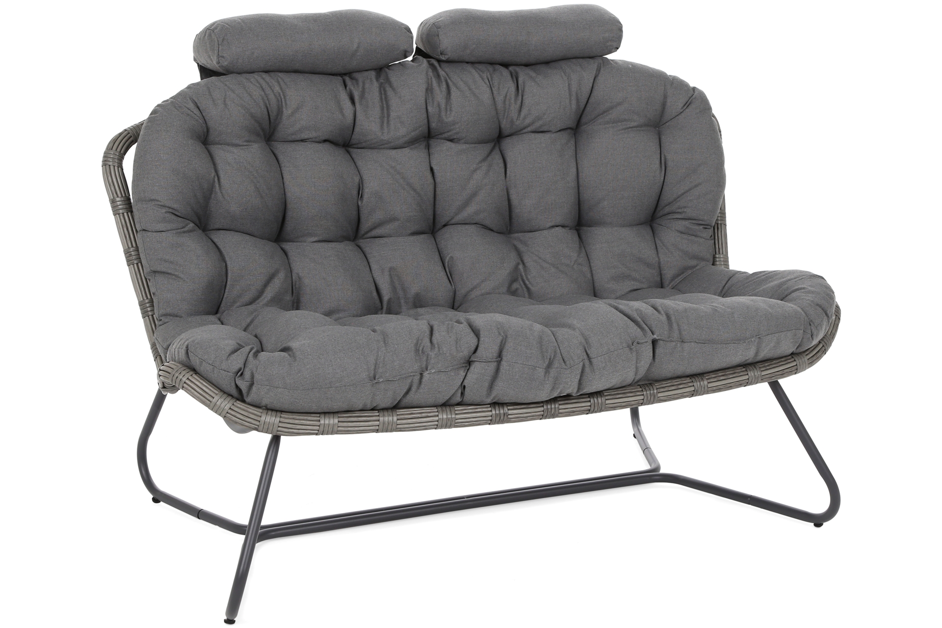 Meble technorattanowe Palermo szare - dla 4 osób Meble ogrodowe technorattanowe Palermo Grey / Grey