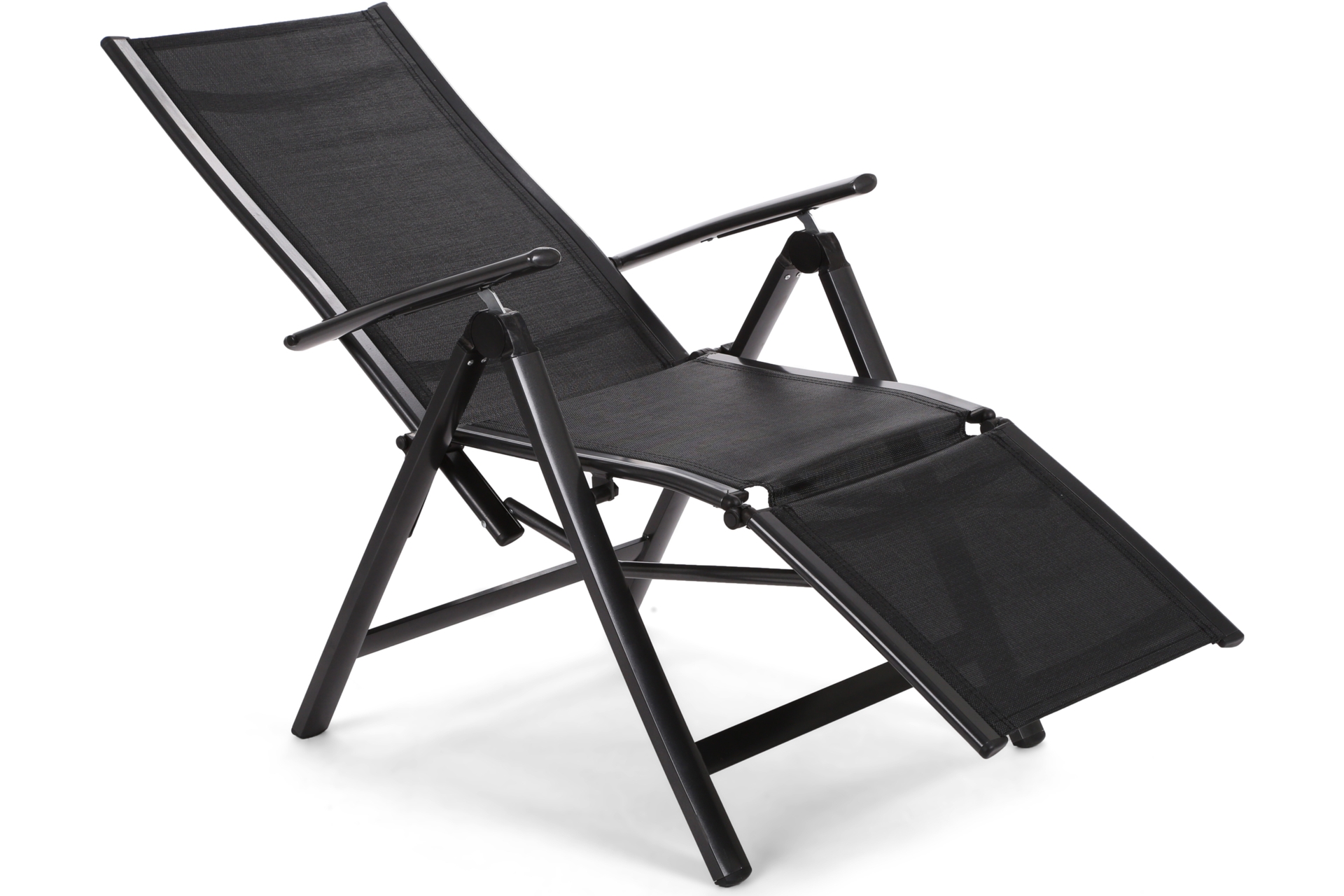 Krzesło ogrodowe aluminiowe Ibiza Relax Black / Black