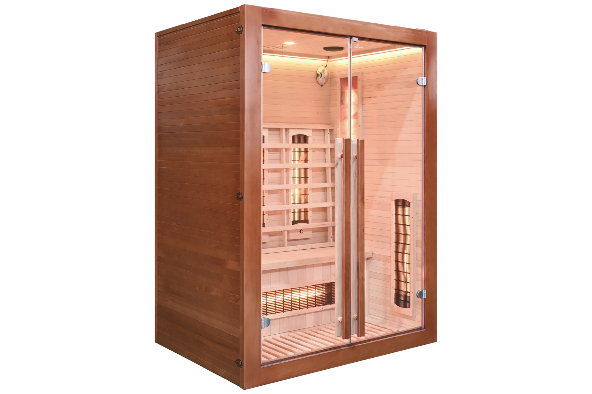 Sauna infrared Nordum Solea X 3-osobowa WiFi brązowa