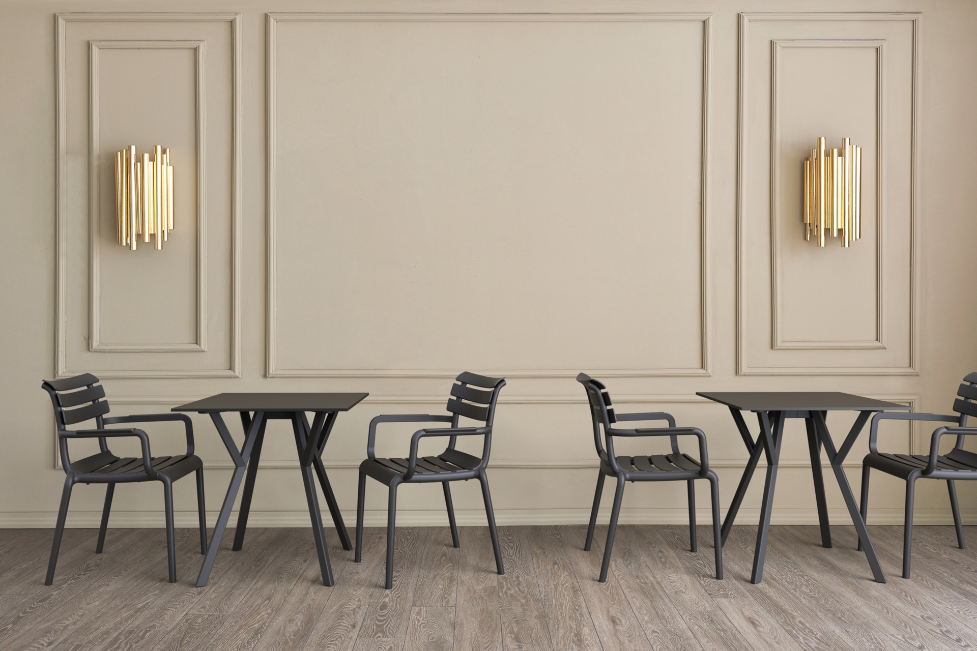 Krzesło Siesta Paris czarne z polipropylenu Krzesło Siesta Paris Black