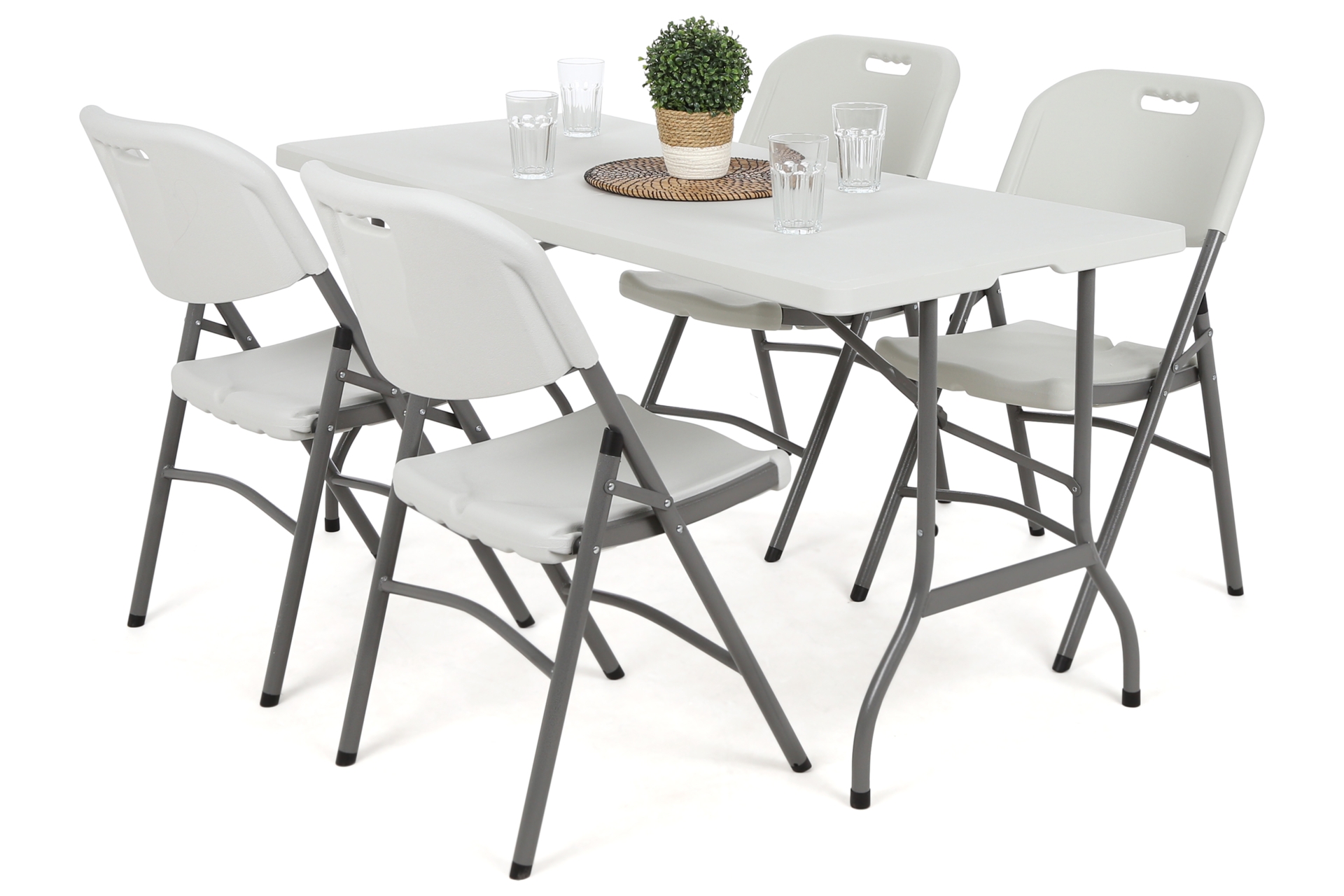 Zestaw mebli cateringowych 152 cm 4+1