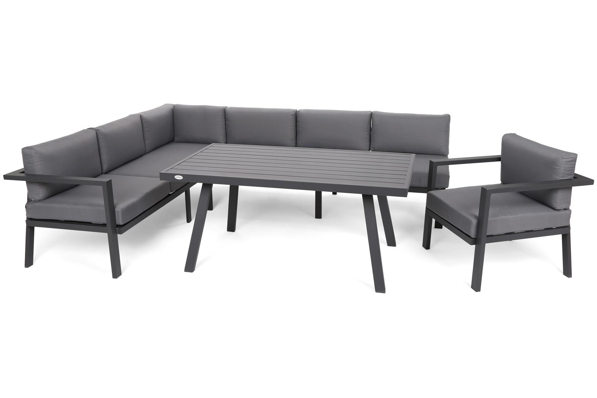 Narożne meble ogrodowe aluminiowe Miami Grey / Window Grey