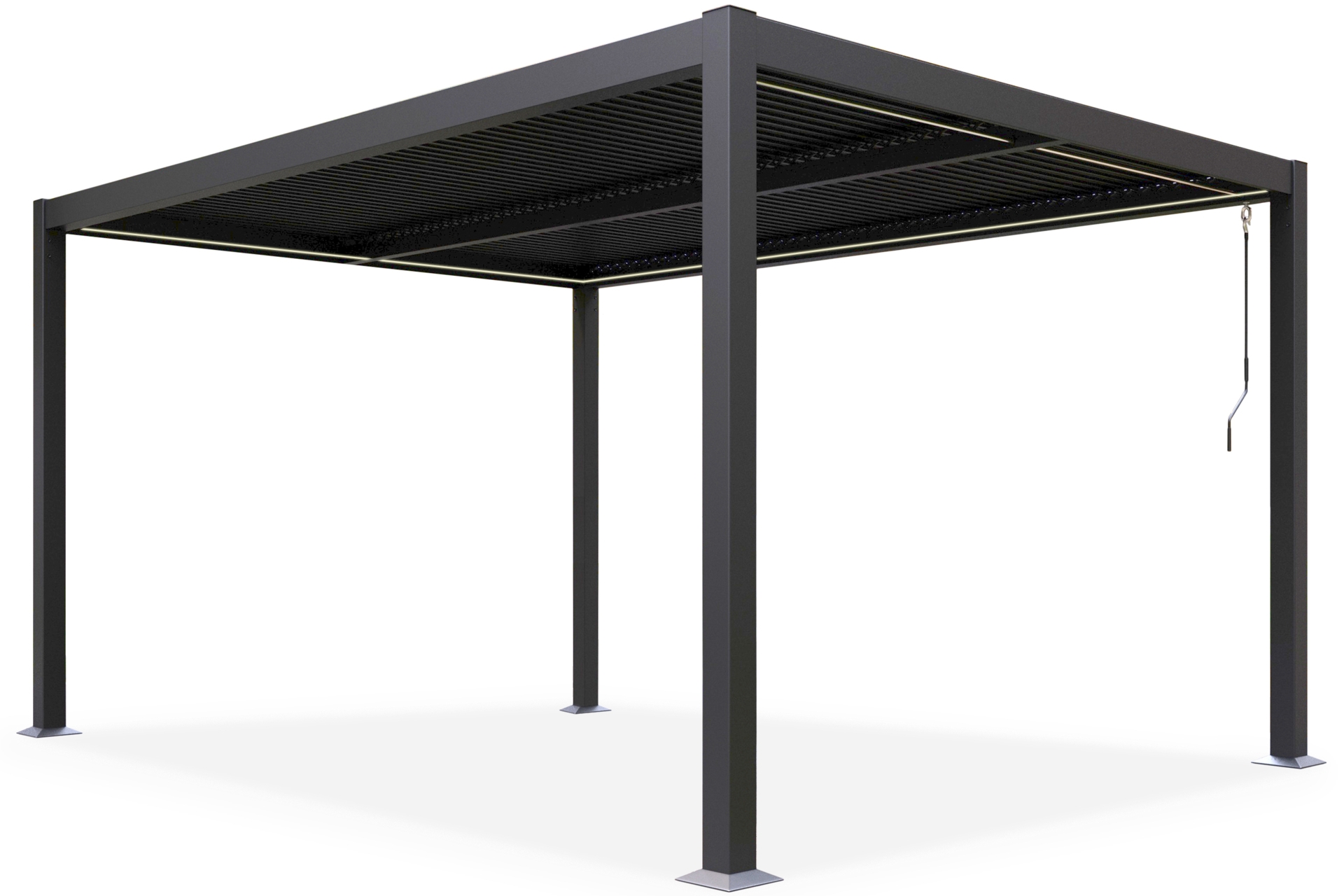 Oświetlenie LED do pergoli Schatler Modern Alu 400 x 400 cm