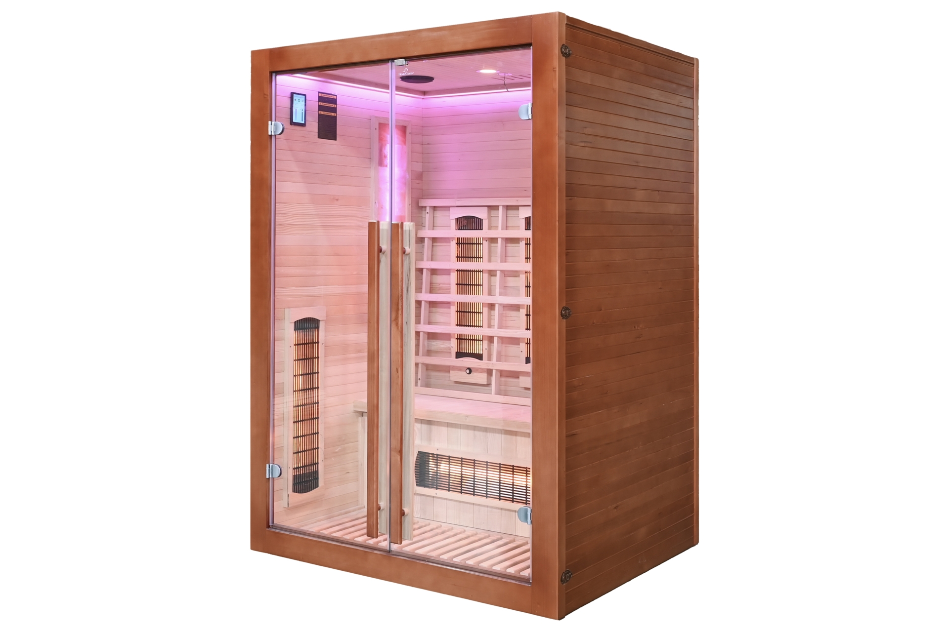 Sauna infrared Nordum Solea X 3-osobowa WiFi brązowa