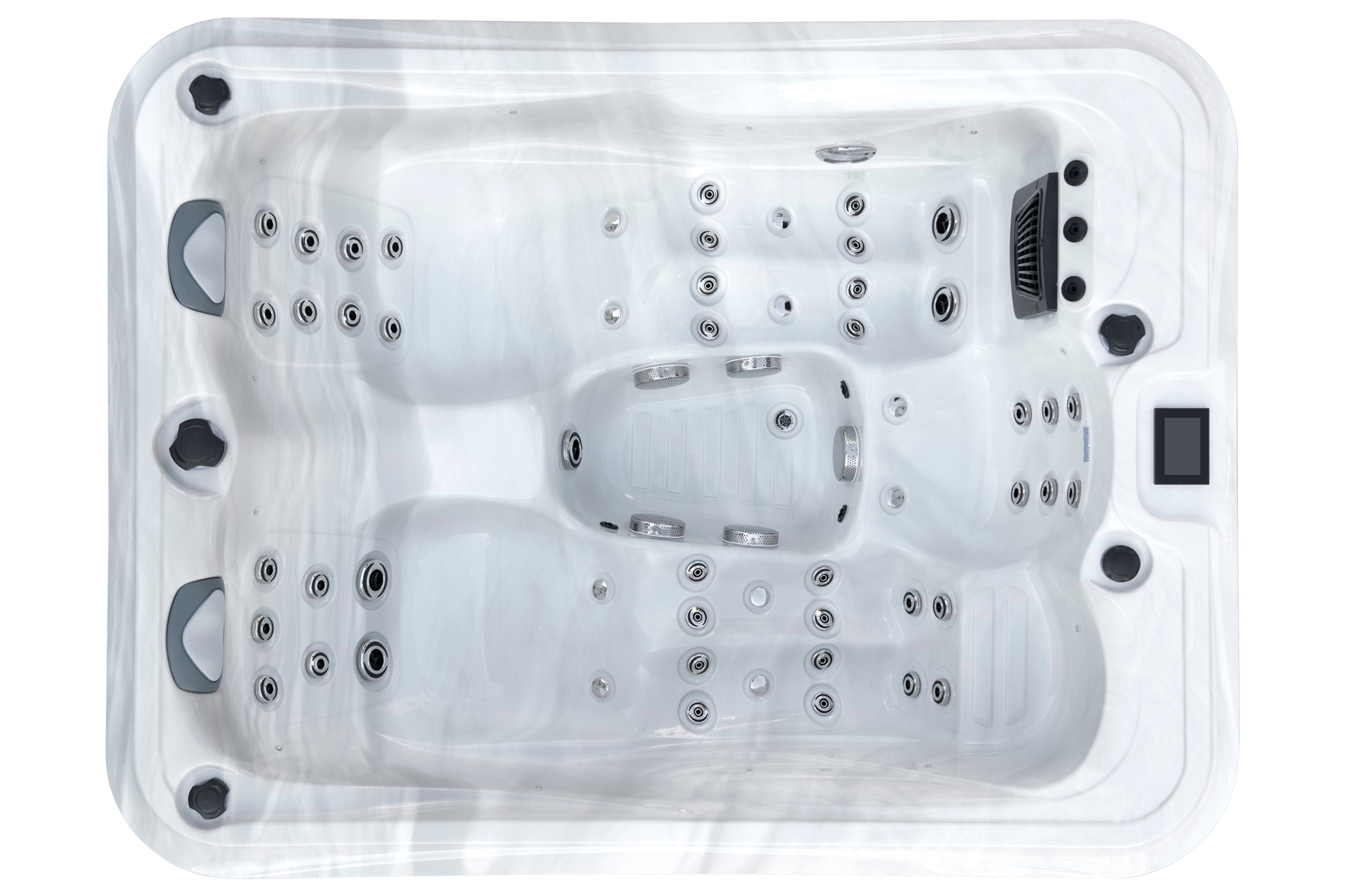 Wanna ogrodowa z hydromasażem Aquess Nevara 2752 3-osobowa