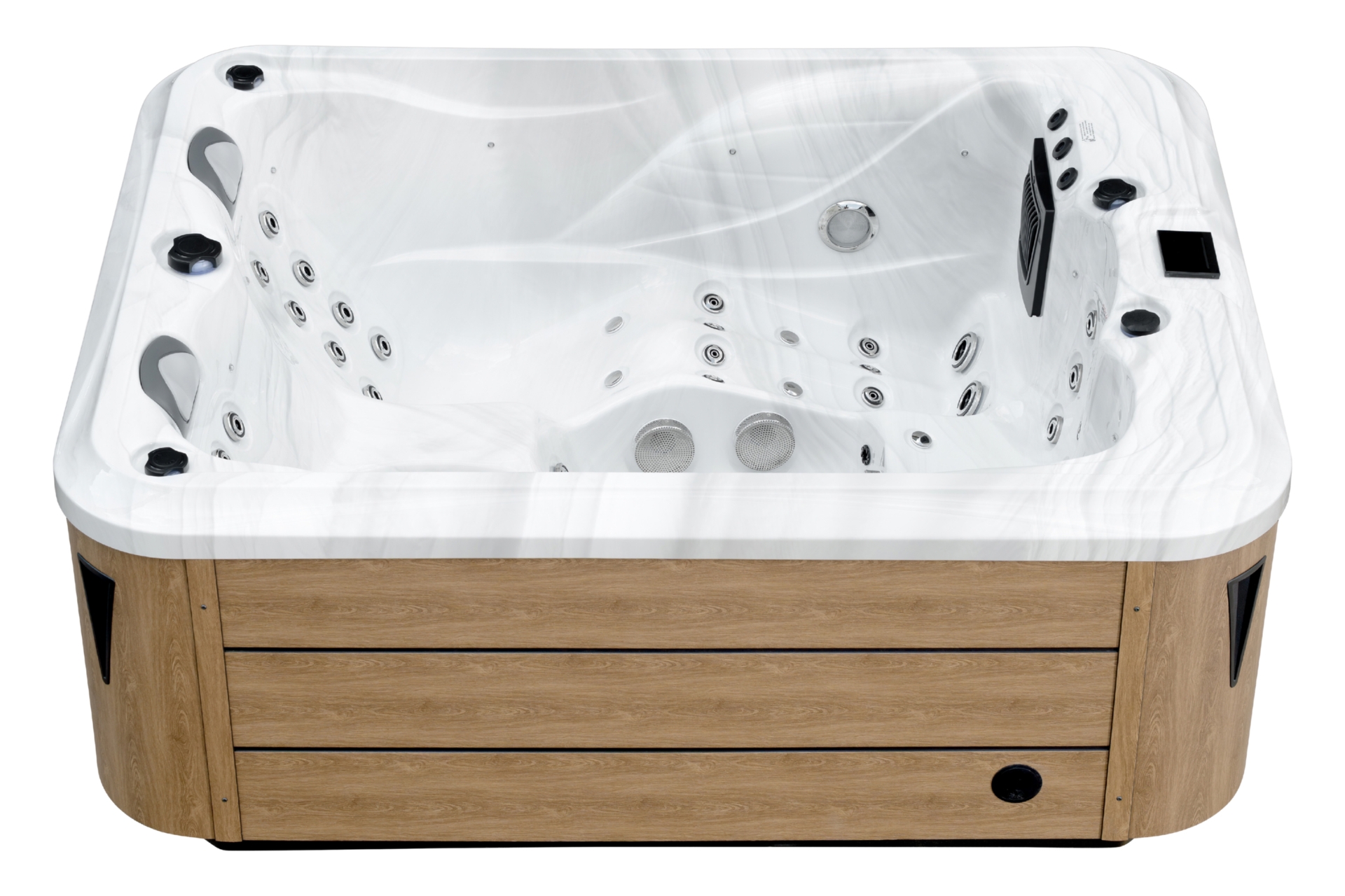 Wanna ogrodowa z hydromasażem Aquess Nevara 2752 3-osobowa Brown
