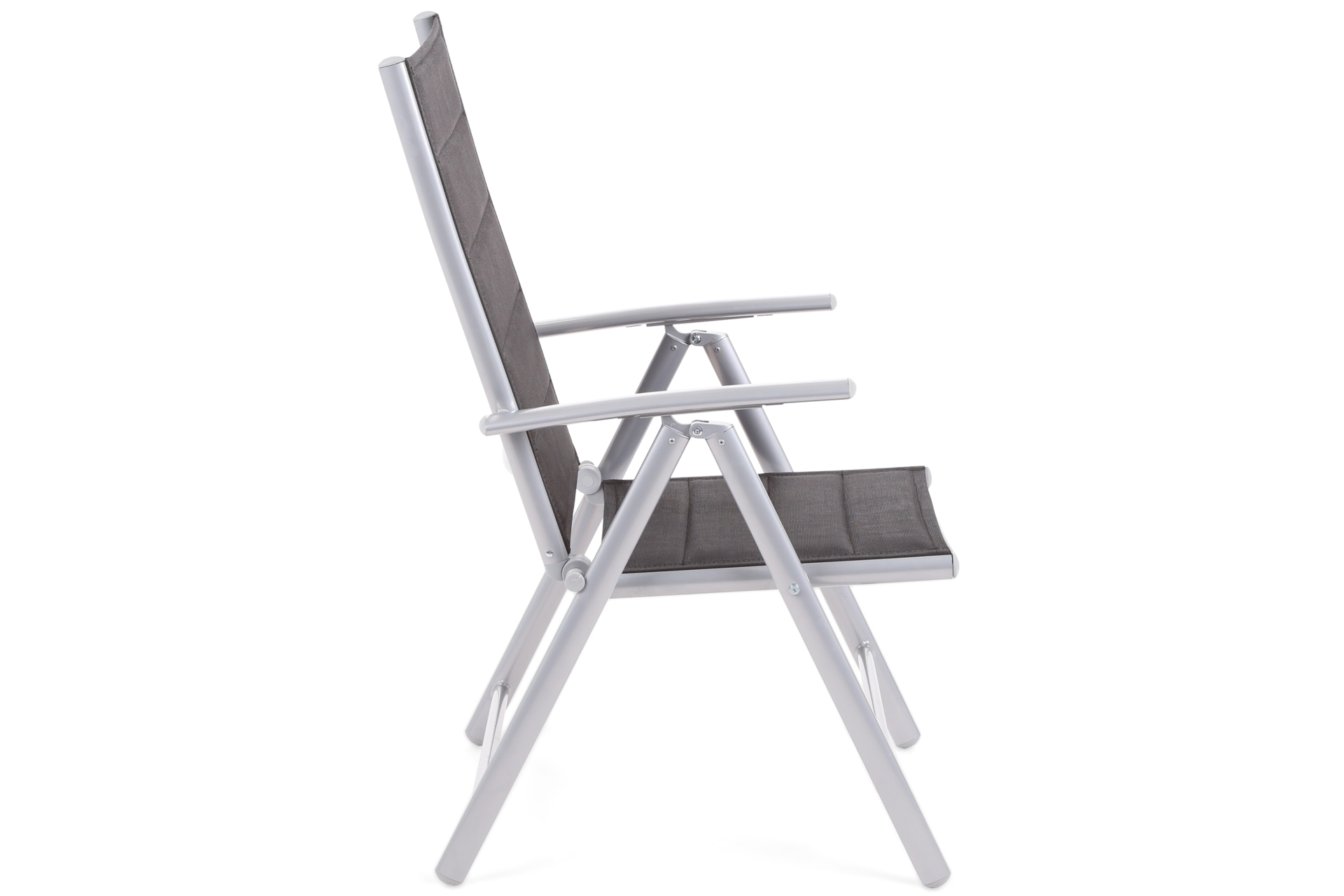 Meble ogrodowe aluminiowe Ibiza 180 cm Silver / Black 8+1