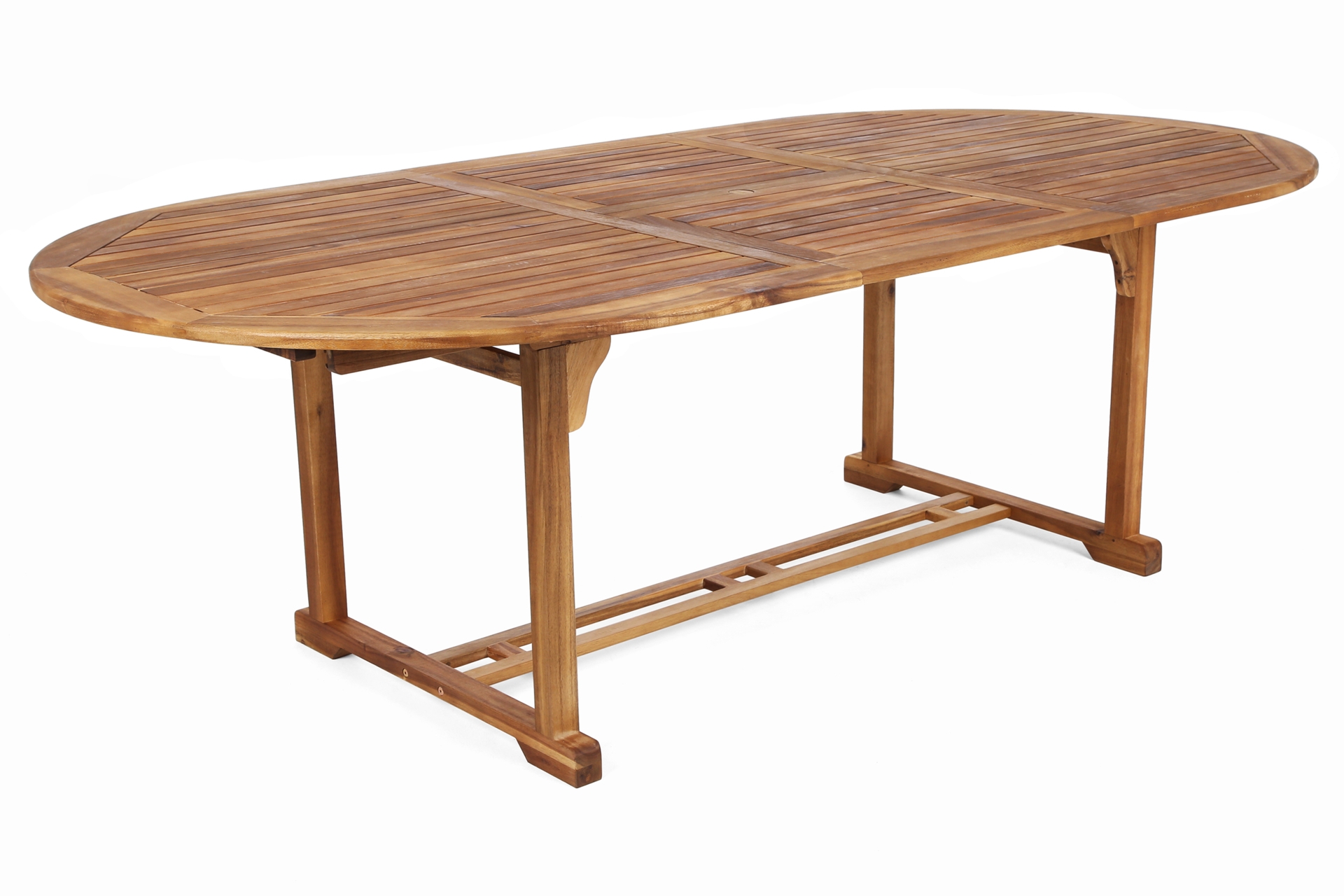 Drewniane meble ogrodowe Akacja z 8 krzesłami i owalnym stołem Meble ogrodowe drewniane Akacja Oval 180+60 cm 8+1