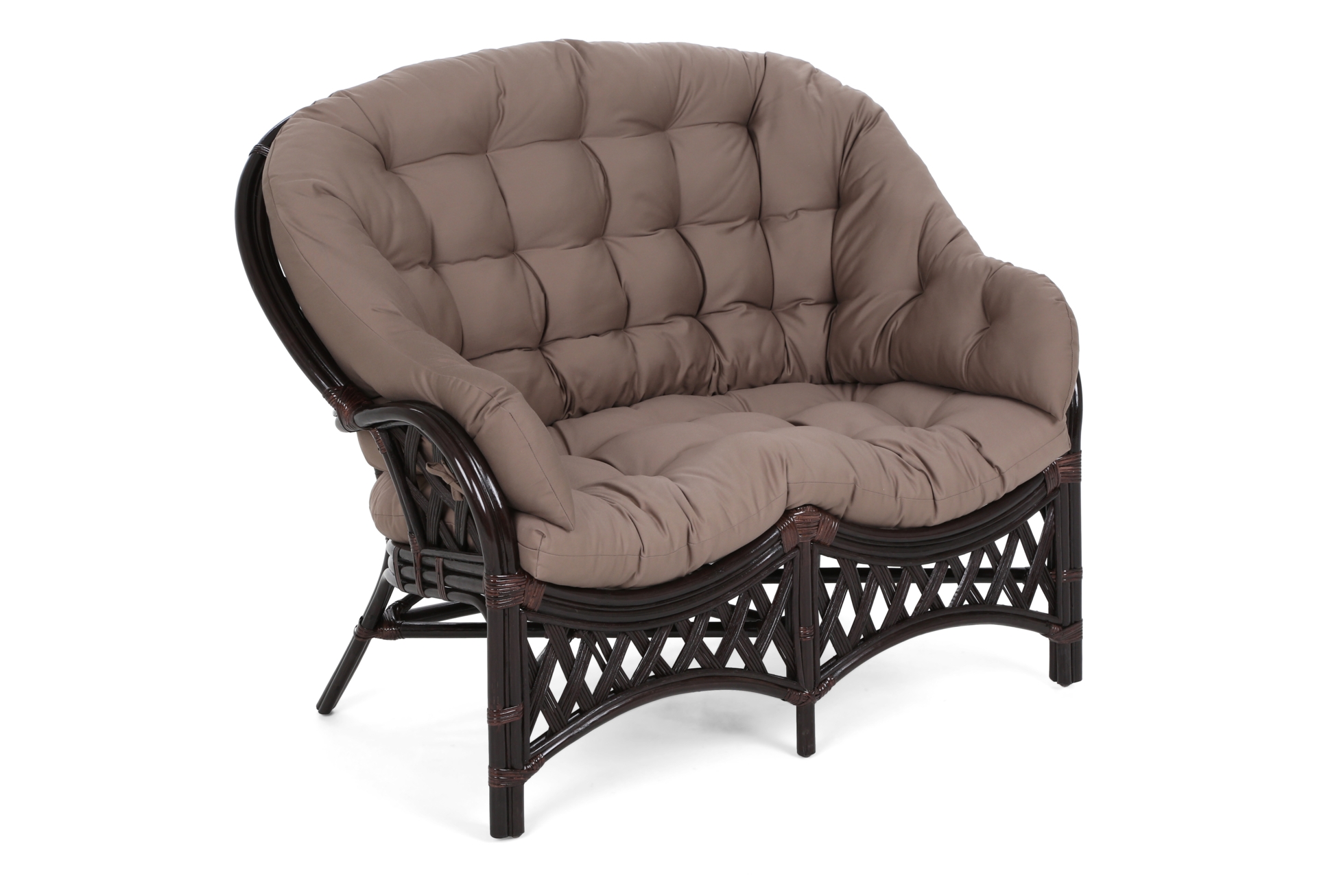 Meble ogrodowe rattanowe Diego Brown / Cappuccino 3+1