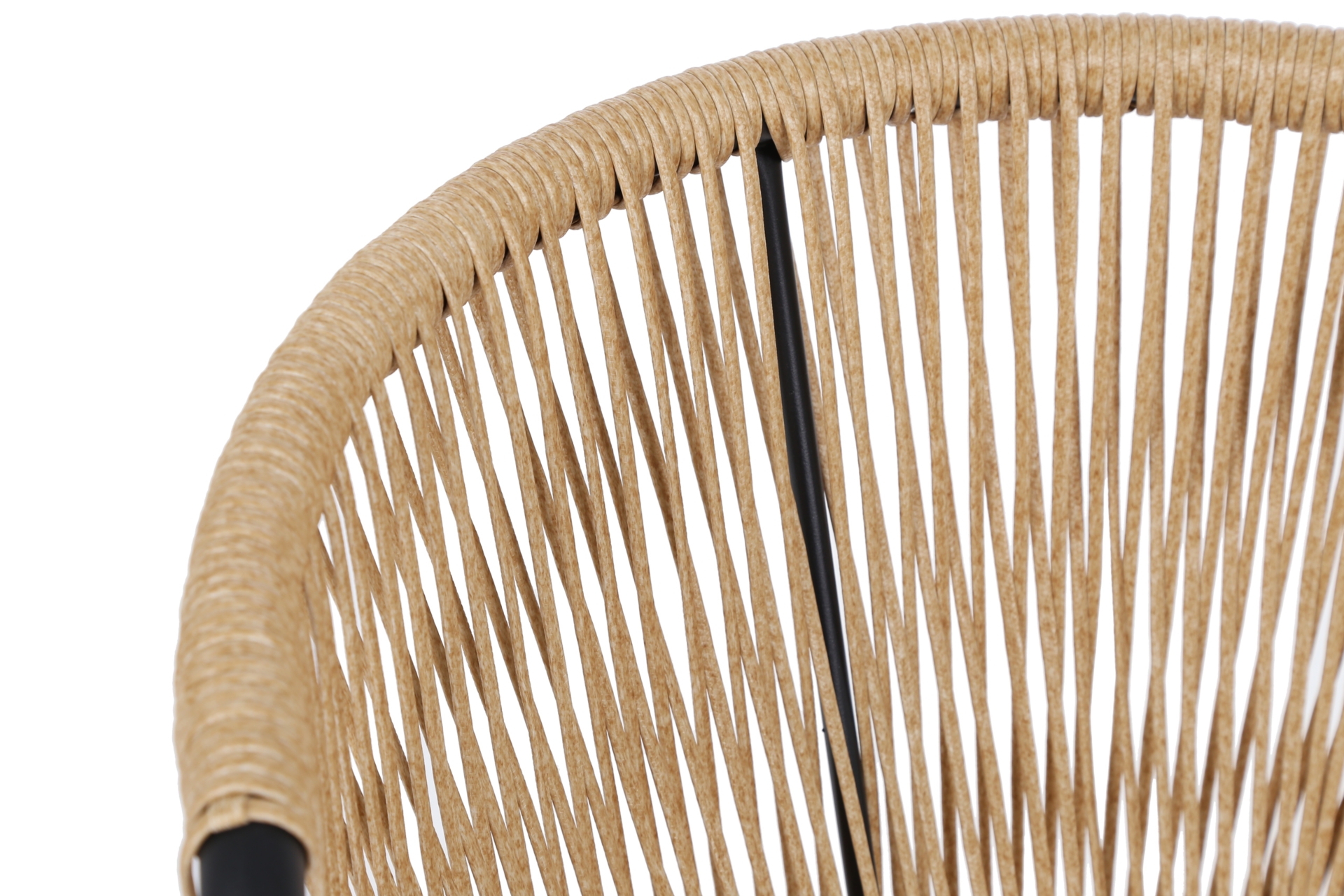 Meble balkonowe technorattanowe Fiuggi Black / Beige