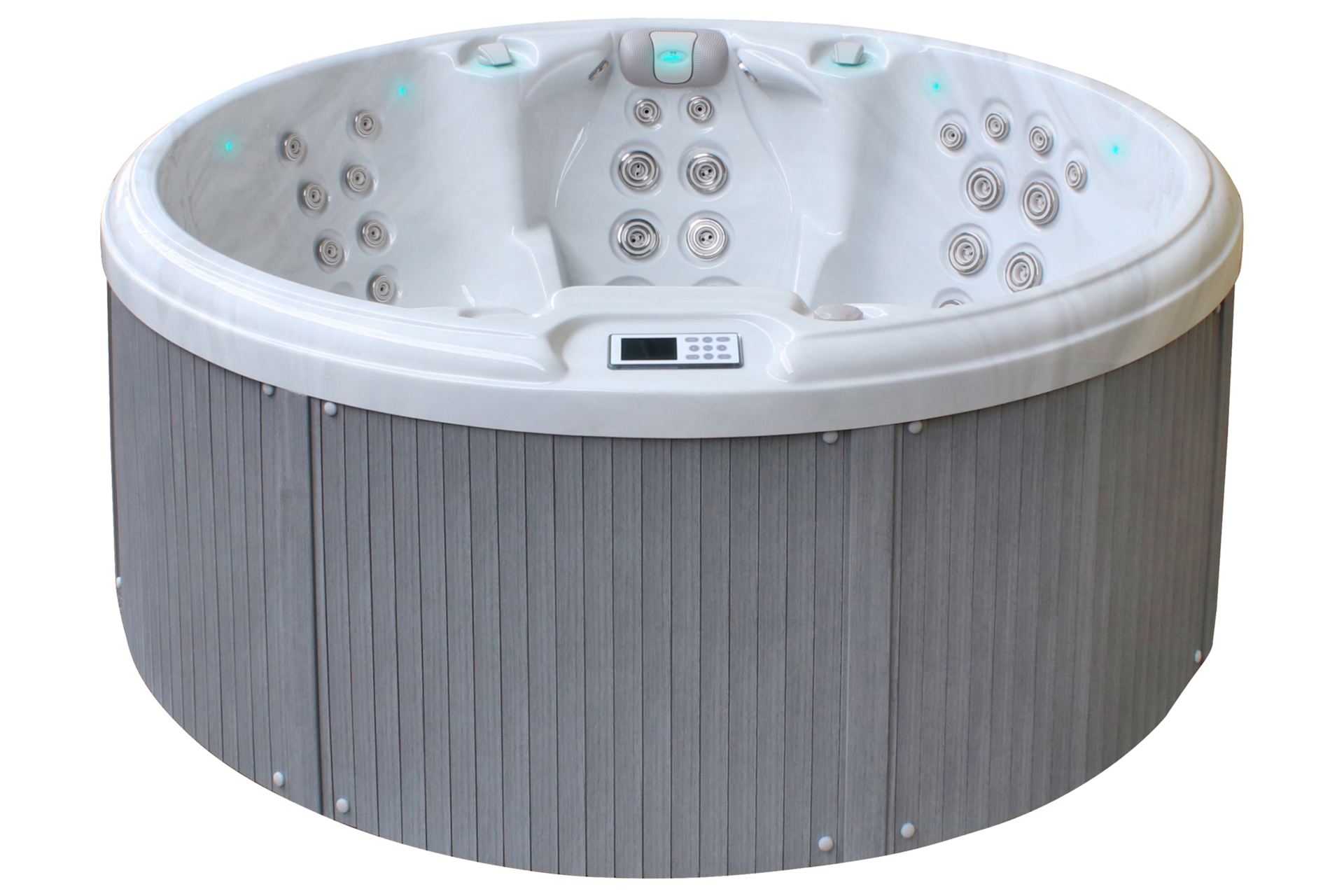 Wanna ogrodowa z hydromasażem Aquess Recharge 3101 7-osobowa Sterling White / Light Grey