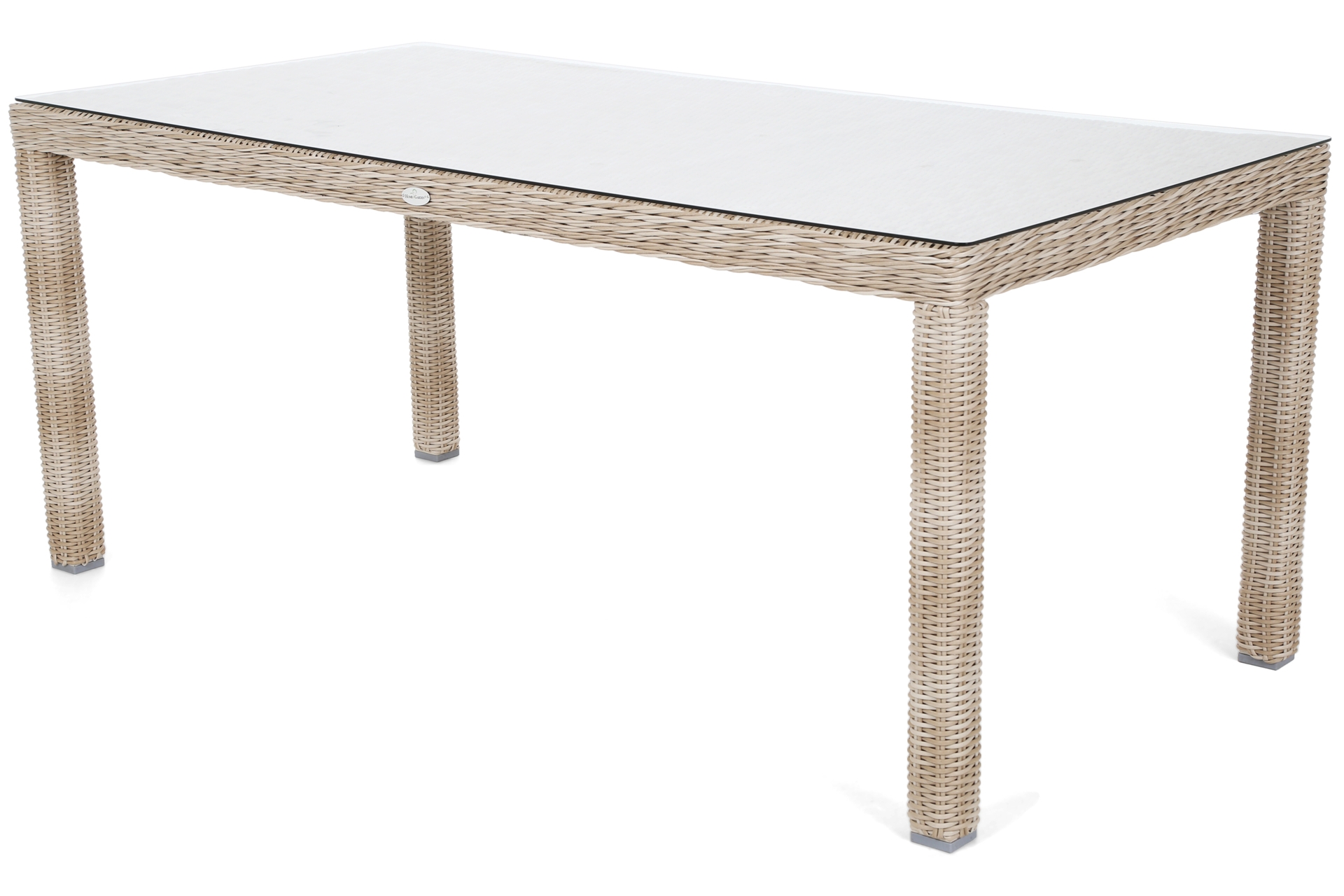 Meble ogrodowe technorattanowe Bristol 180 cm Beige / Beige Melange 6+1