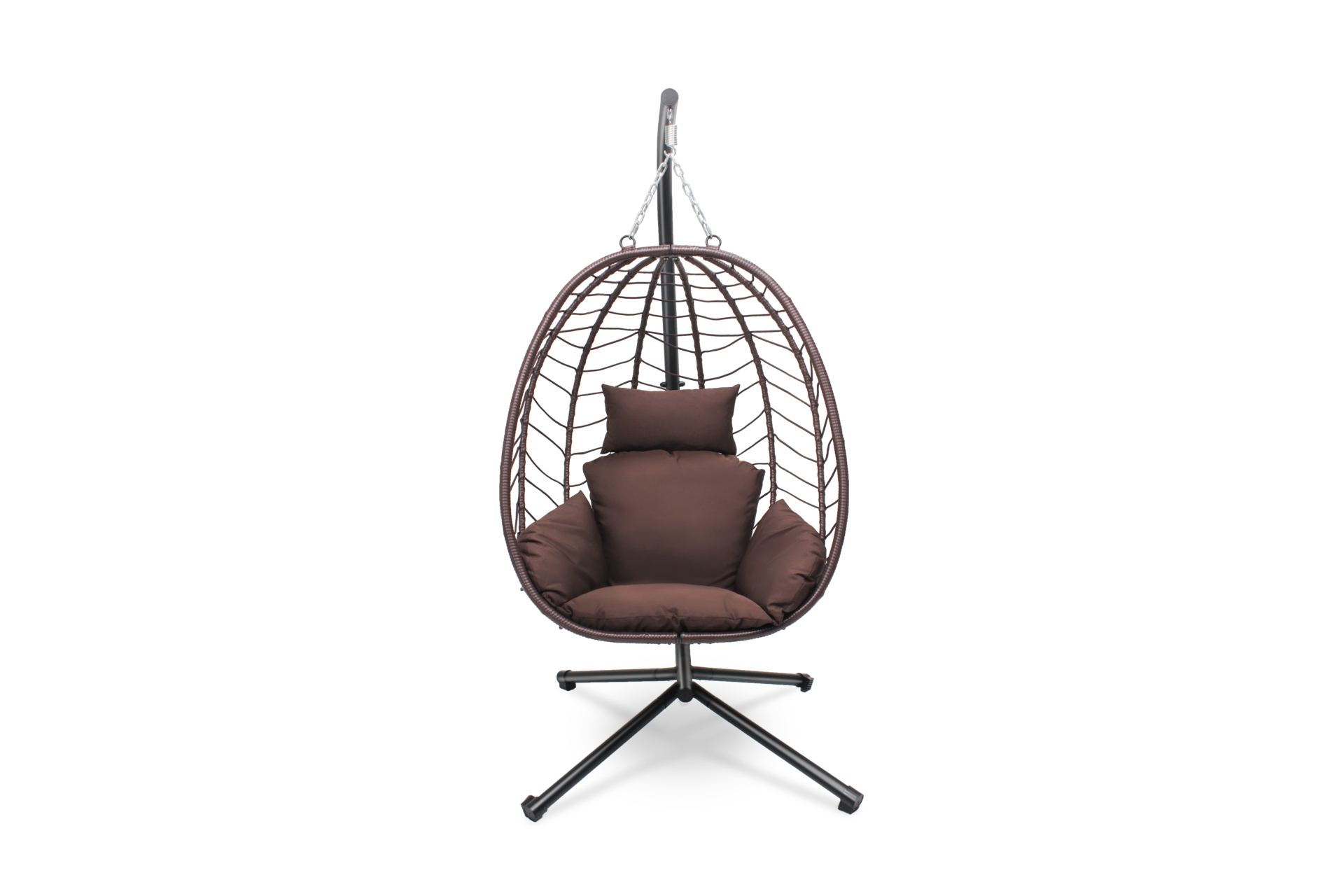 Fotel wiszący kokon Lugo Black / Brown