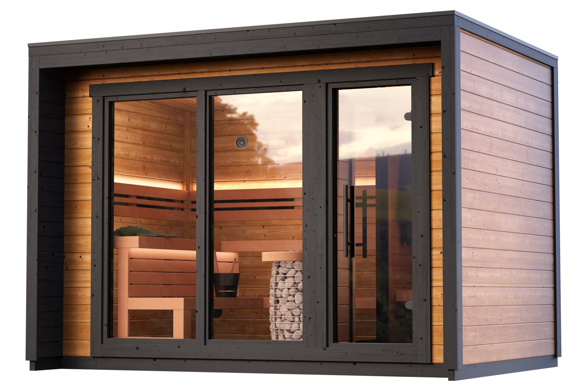 Sauna fińska zewnętrzna Leil® Saunas Patio M 5-osobowa