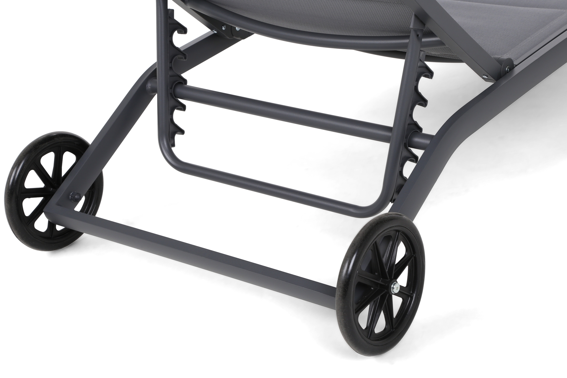 Leżak ogrodowy aluminiowy Ibiza szary II gat. Leżak ogrodowy aluminiowy Ibiza Grey / Window Grey II. gatunek