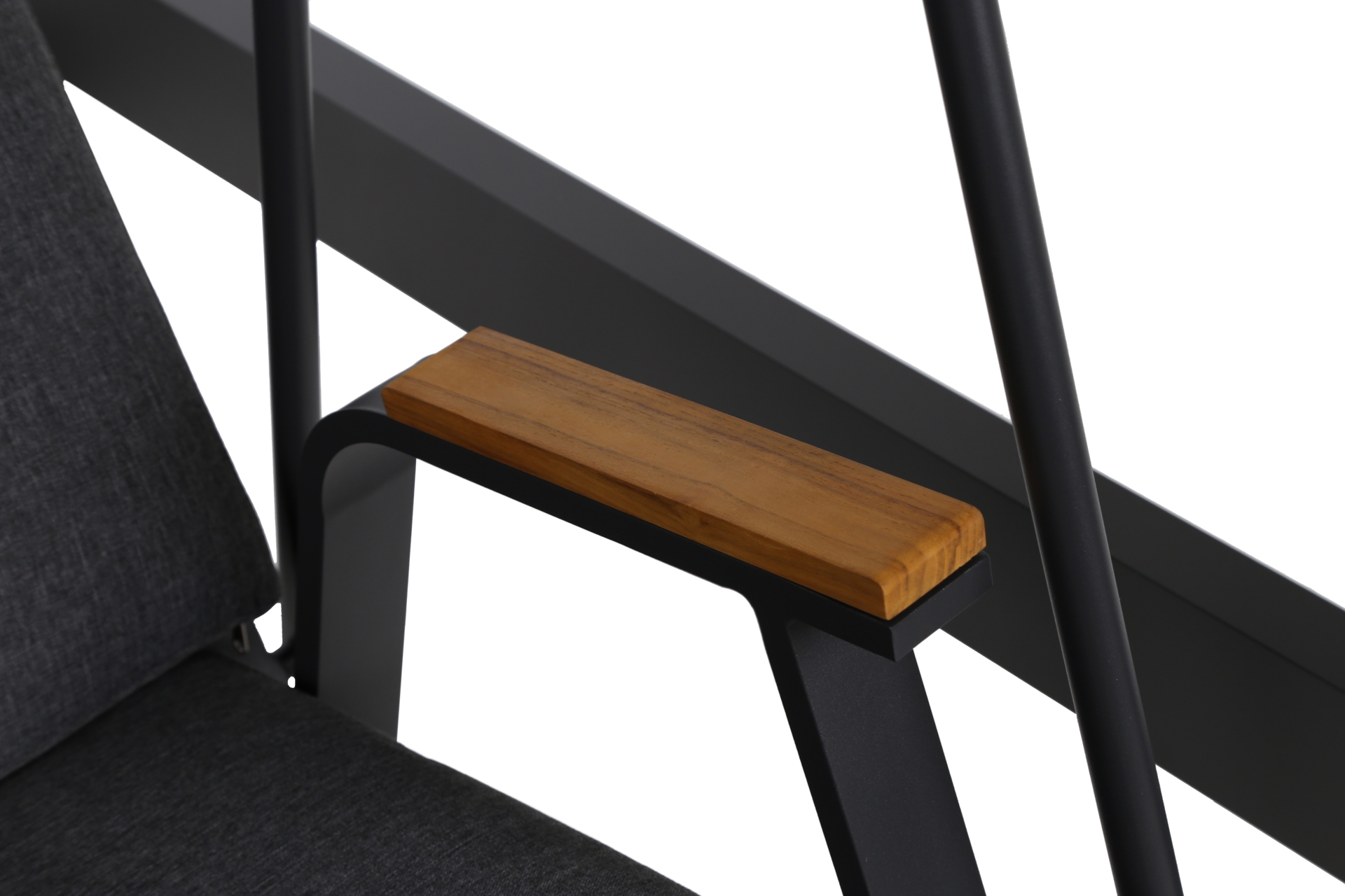 Huśtawka ogrodowa Mungia Dark Grey / Grey Melange z pokrowcem