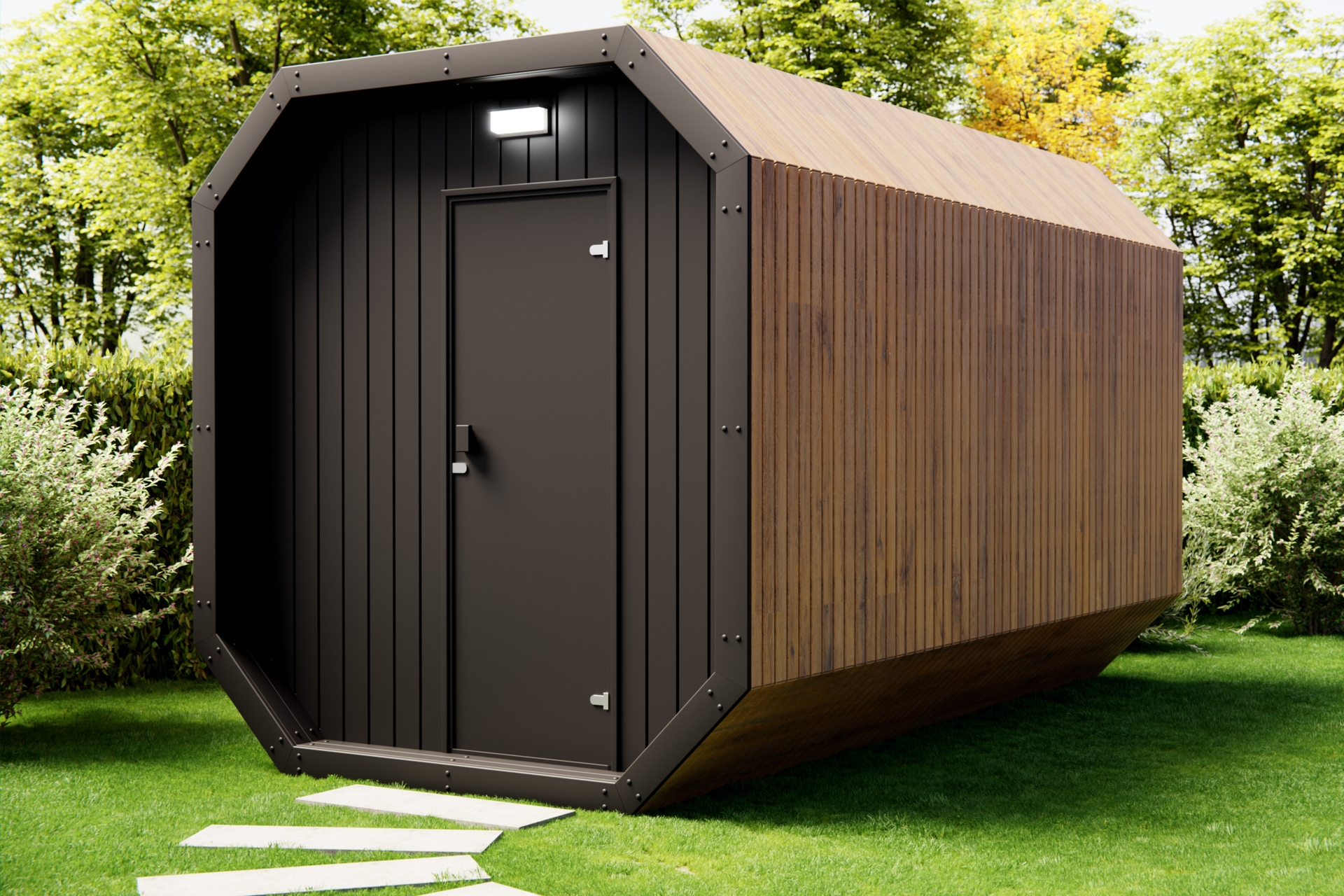 Biuro ogrodowe zewnętrzne Scandi 400 x 245 cm