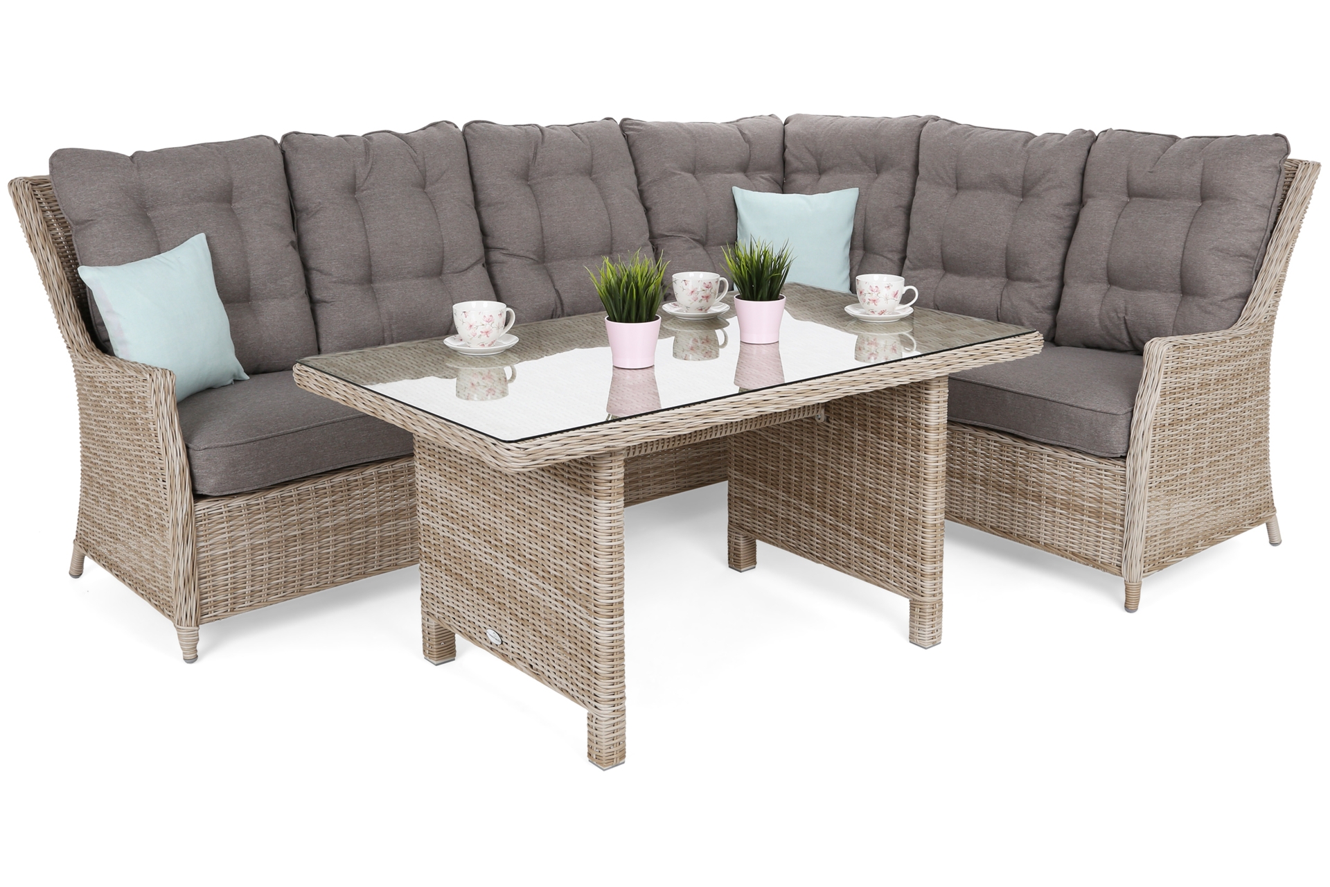 Narożnik technorattanowy prawy Alicante Beige / Beige Melange