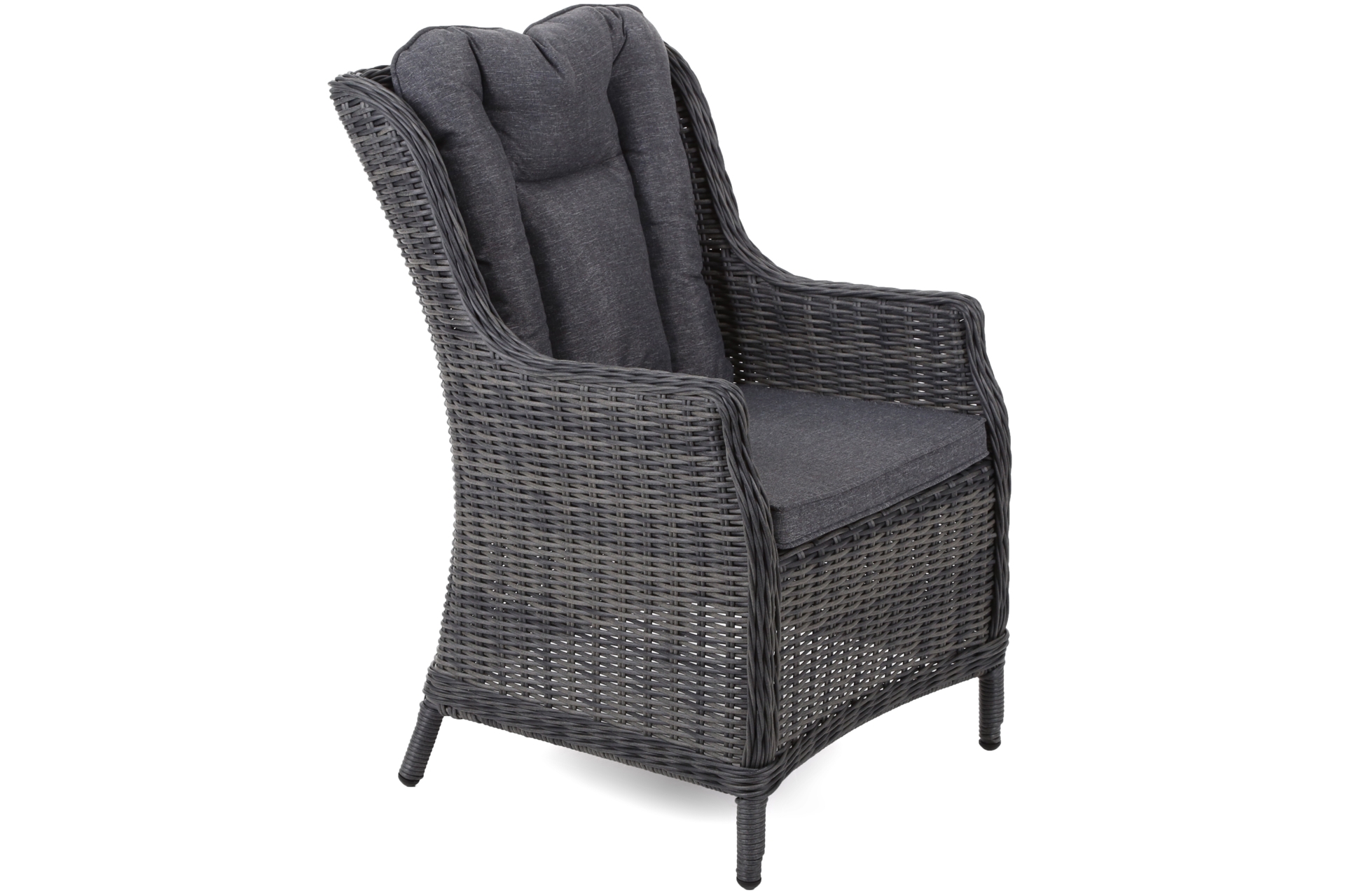 Meble ogrodowe technorattanowe Bristol 180 cm Grey / Grey Melange 6+1