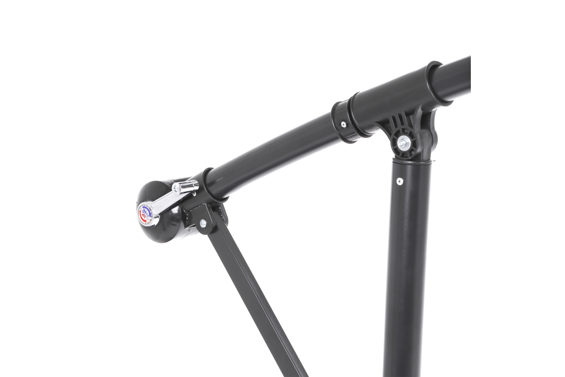 Parasol ogrodowy Malabo 300 cm Grey / Light Grey z podstawą