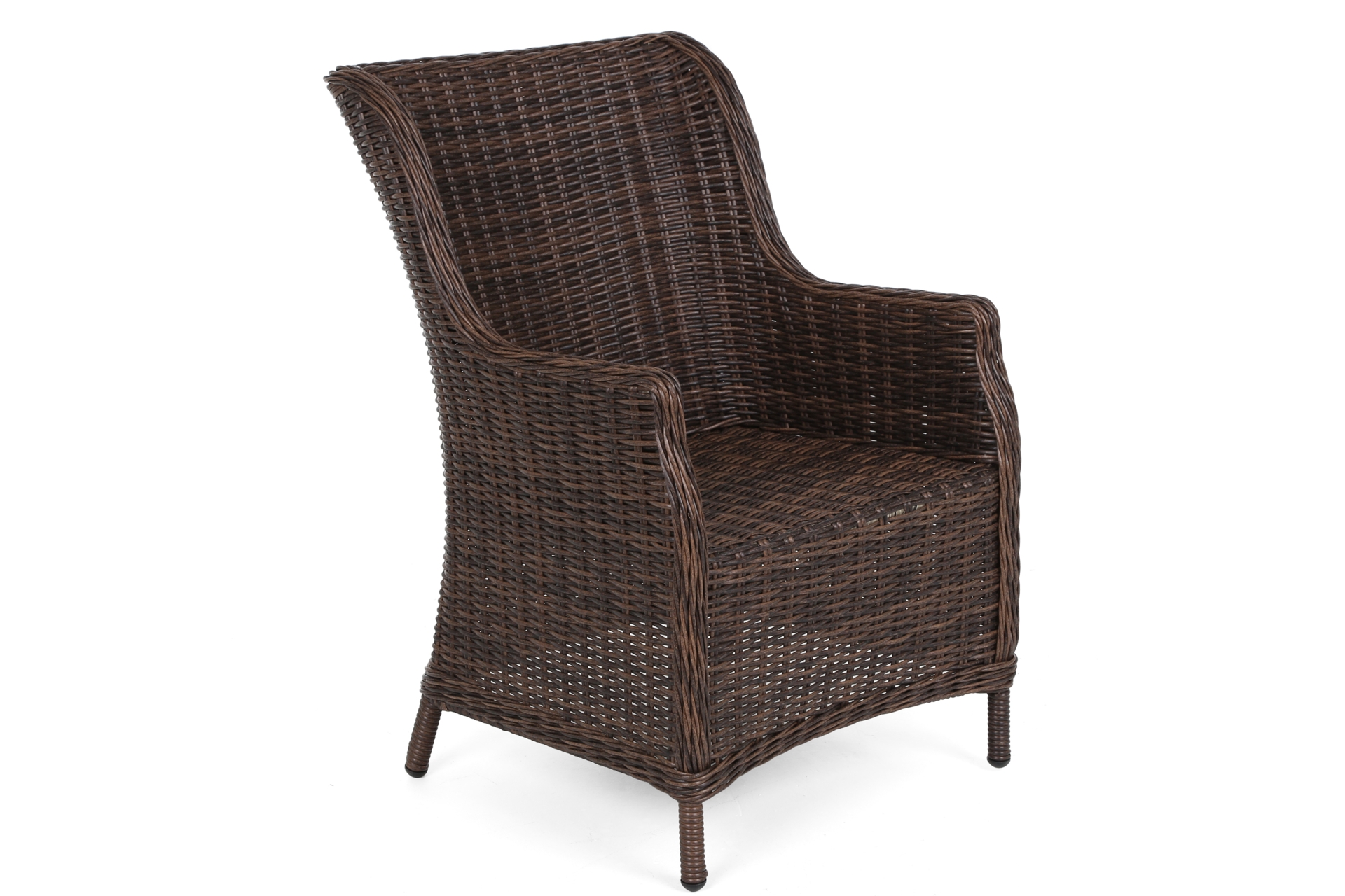Meble jadalniane ogrodowe Bristol - dla 6 osób - kolor brązowy Meble ogrodowe technorattanowe Bristol 180 cm Brown Mat / Brown Melange 6+1