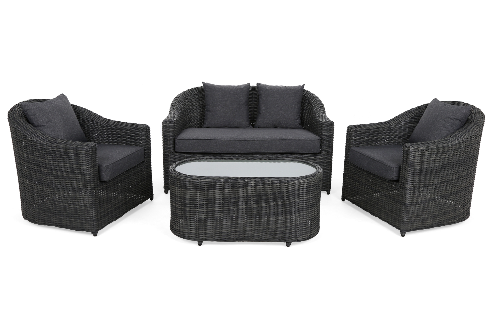 Meble ogrodowe technorattanowe Modena Grey / Grey Melange